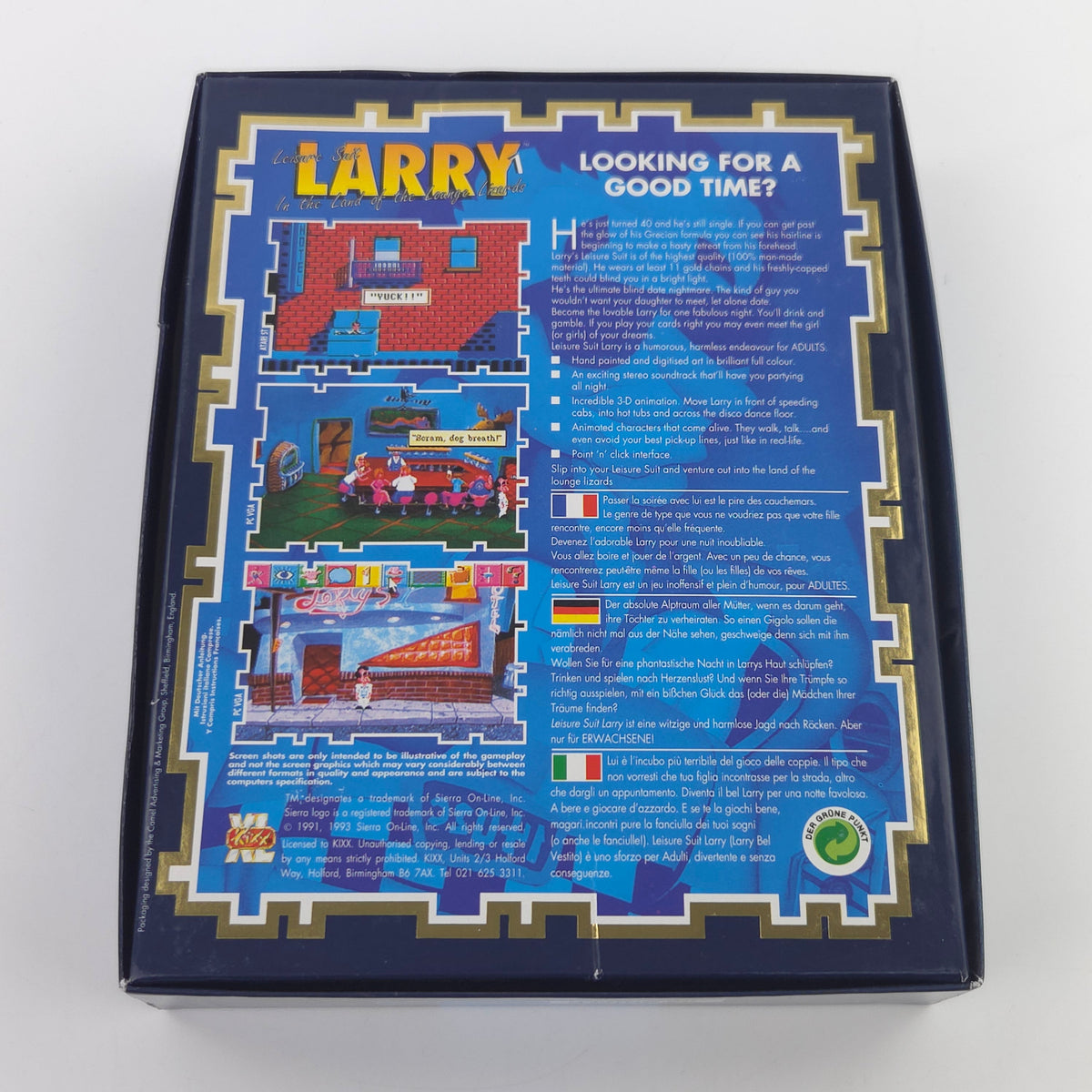 Amiga Spiel Leisure Suit Larry Lounge Lizards OVP CBM