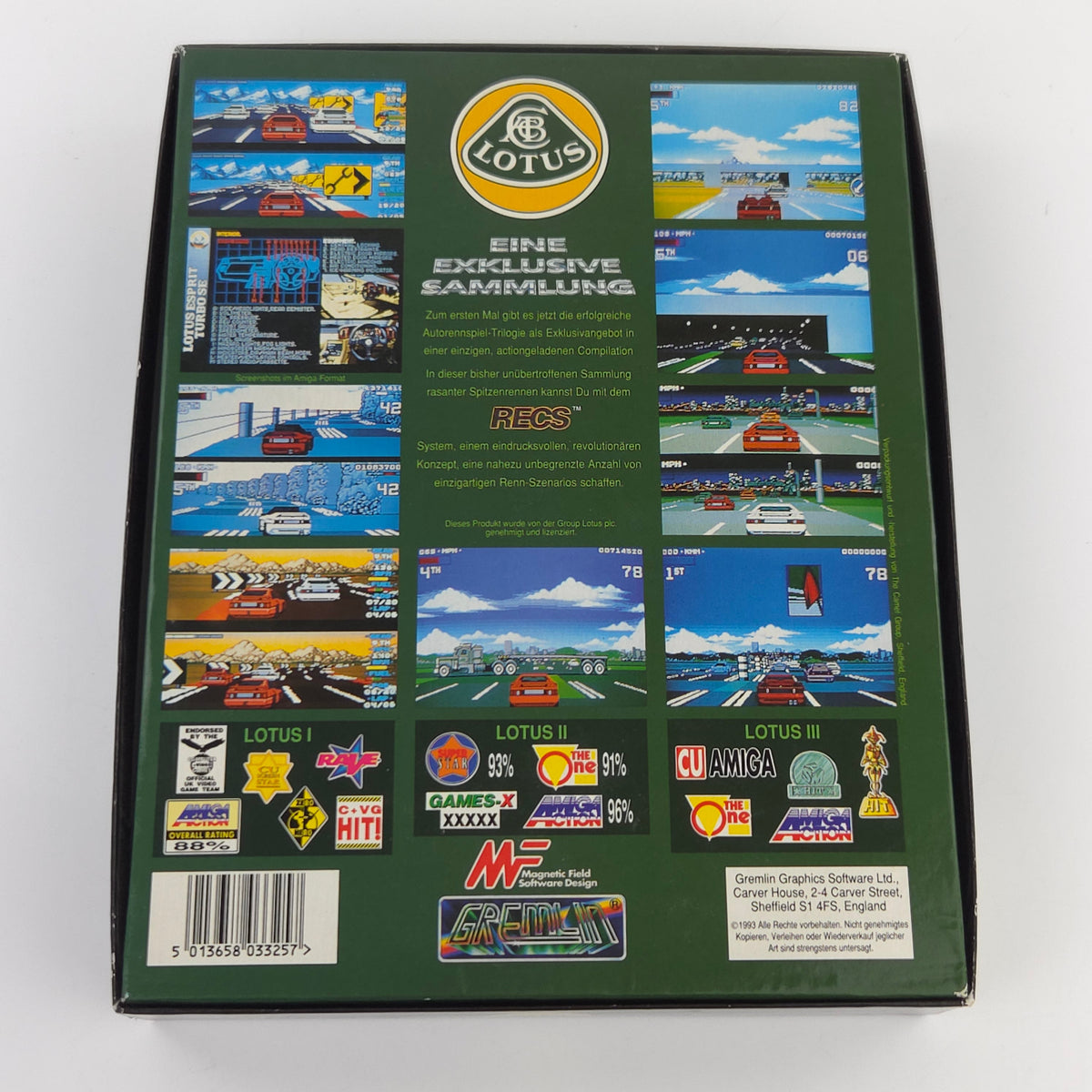 Commodore Amiga Spiel Lotus Exklusive Sammlung Big Box OVP
