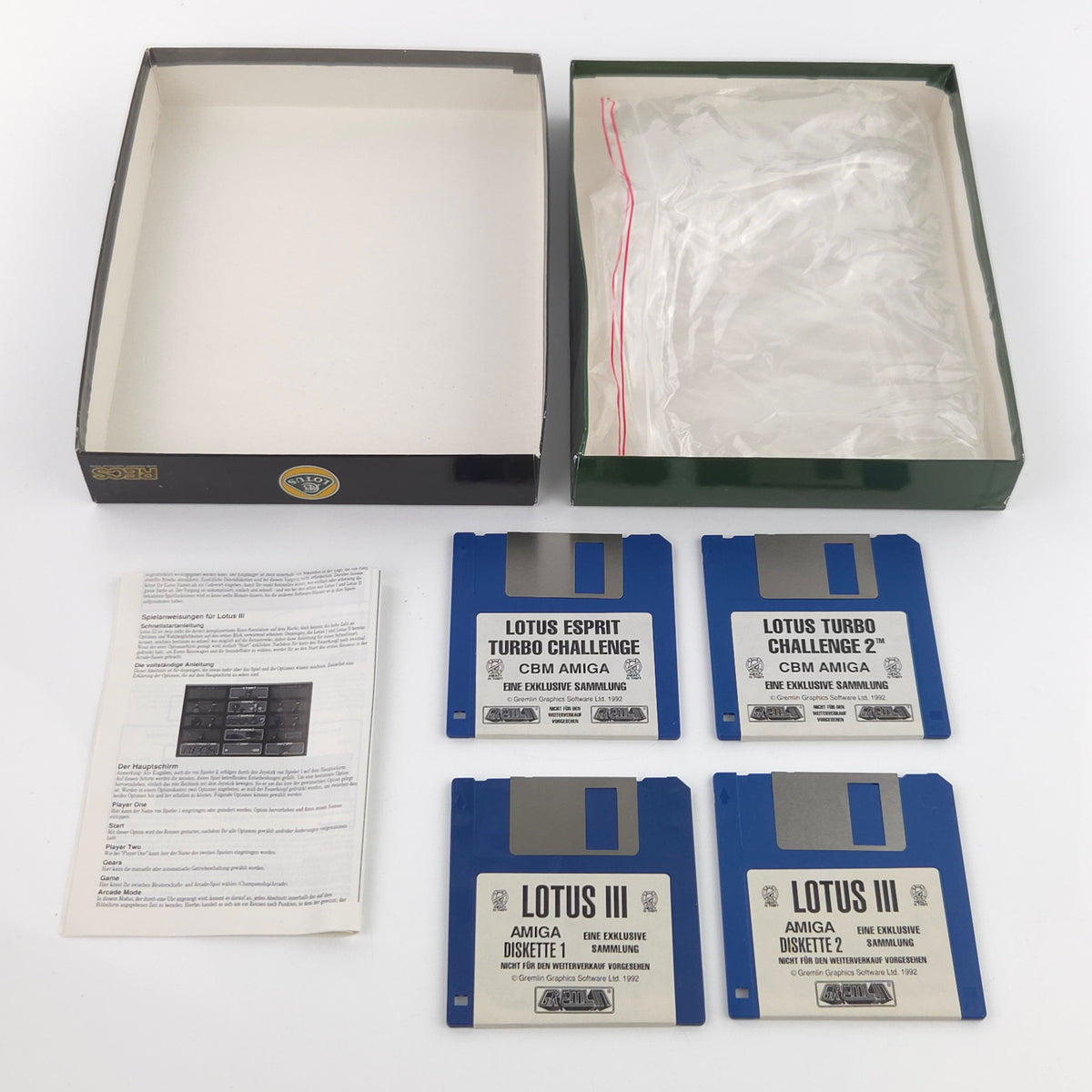 Commodore Amiga Spiel Lotus Exklusive Sammlung Big Box OVP