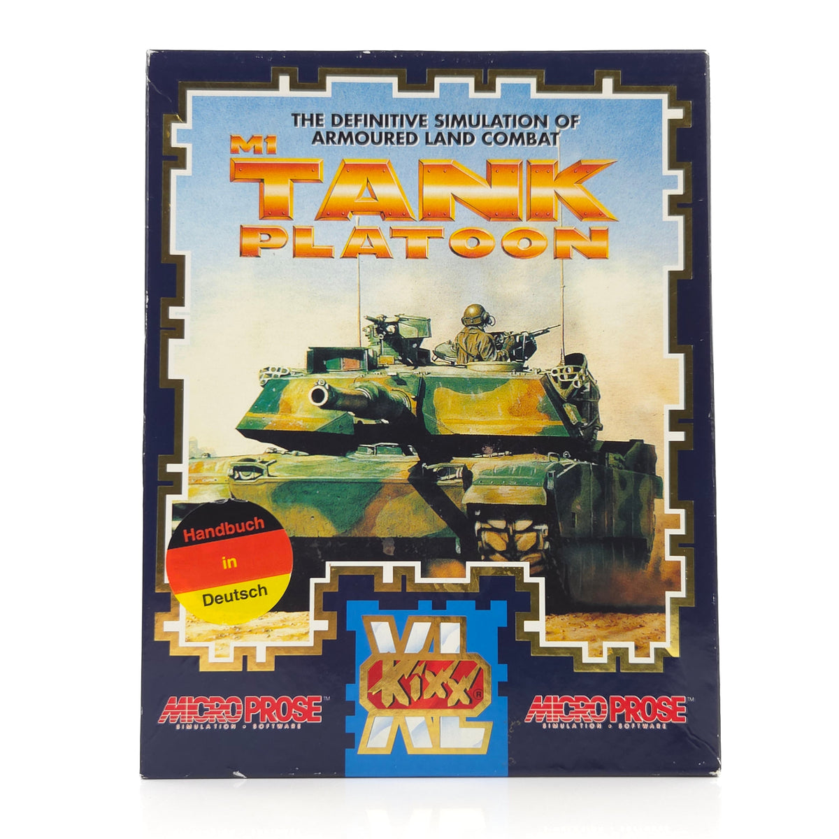 Commodore Amiga Spiel M1 Tank Platoon Big Box OVP PAL KIXX
