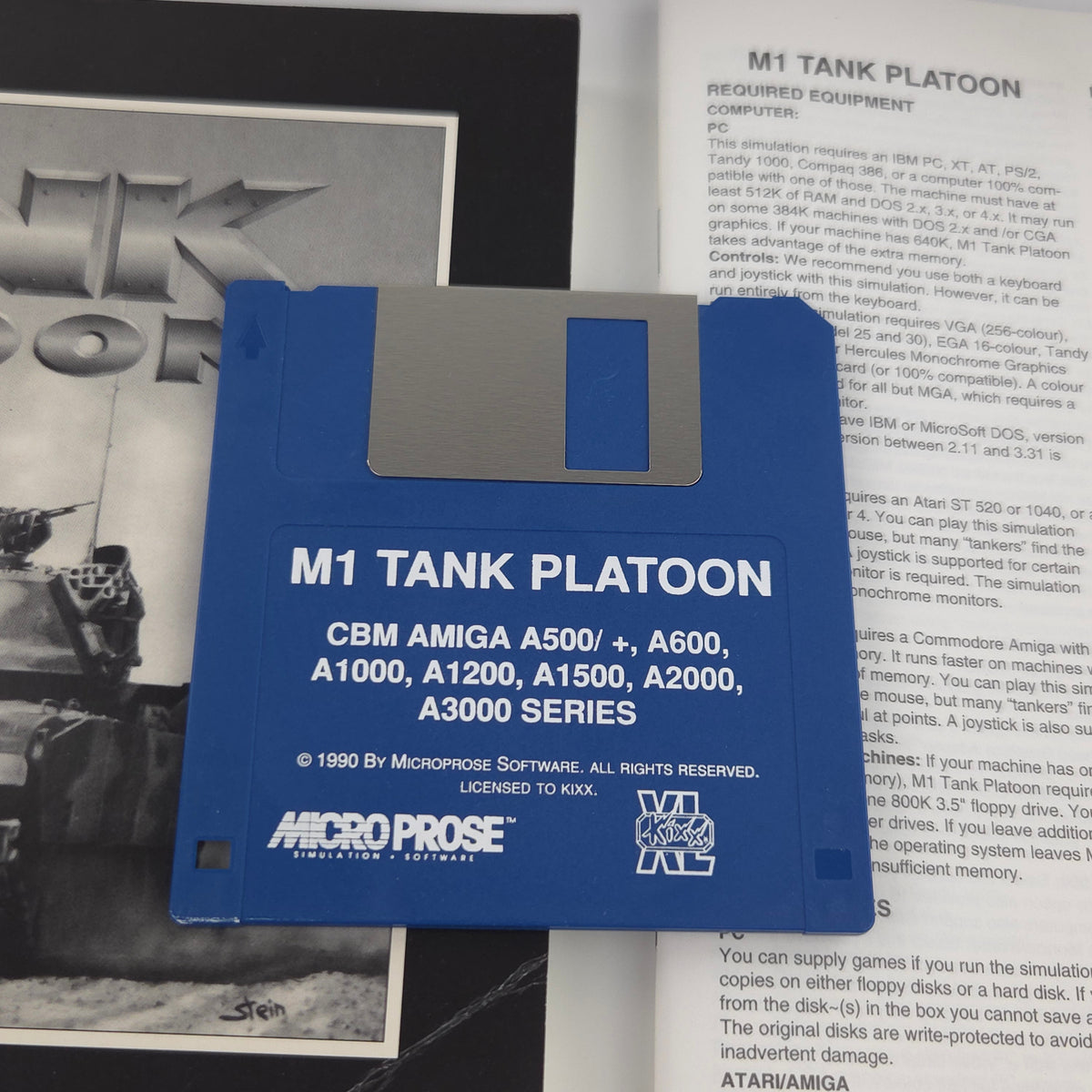 Commodore Amiga Spiel M1 Tank Platoon Big Box OVP PAL KIXX