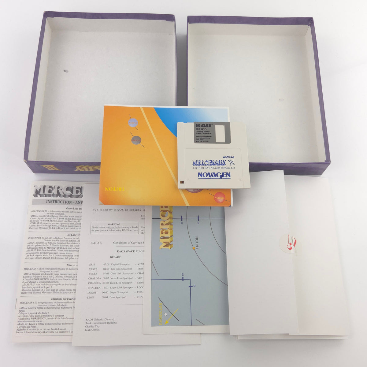 Commodore Amiga Spiel Mercenary III Big Box OVP PAL CBM
