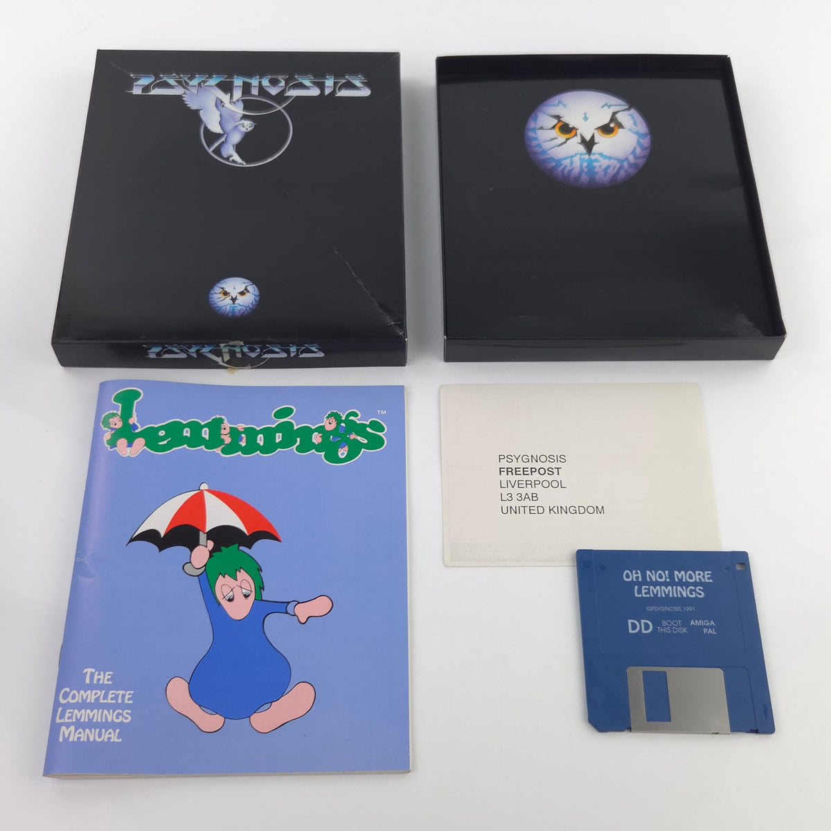 Amiga Spiel Oh No More Lemmings Big Box OVP PAL Psygnosis