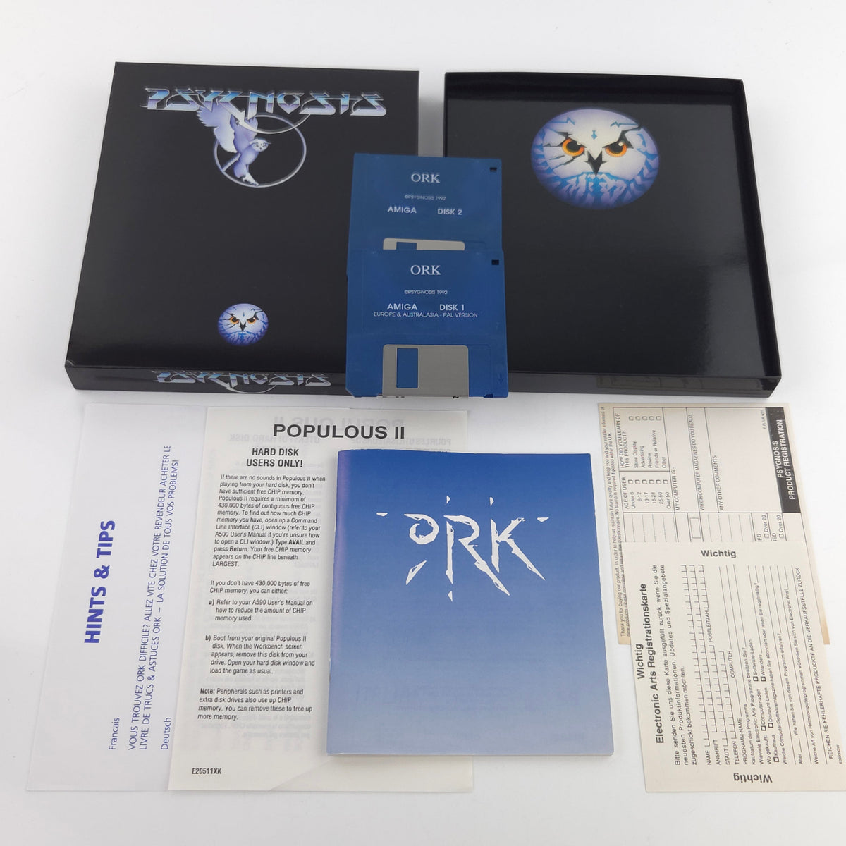 Commodore Amiga Spiel ORK Psygnosis 1992 Big Box OVP PAL