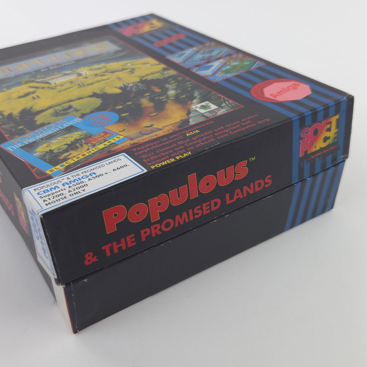 Amiga Spiel Populous Promised Lands Big Box OVP PAL CBM