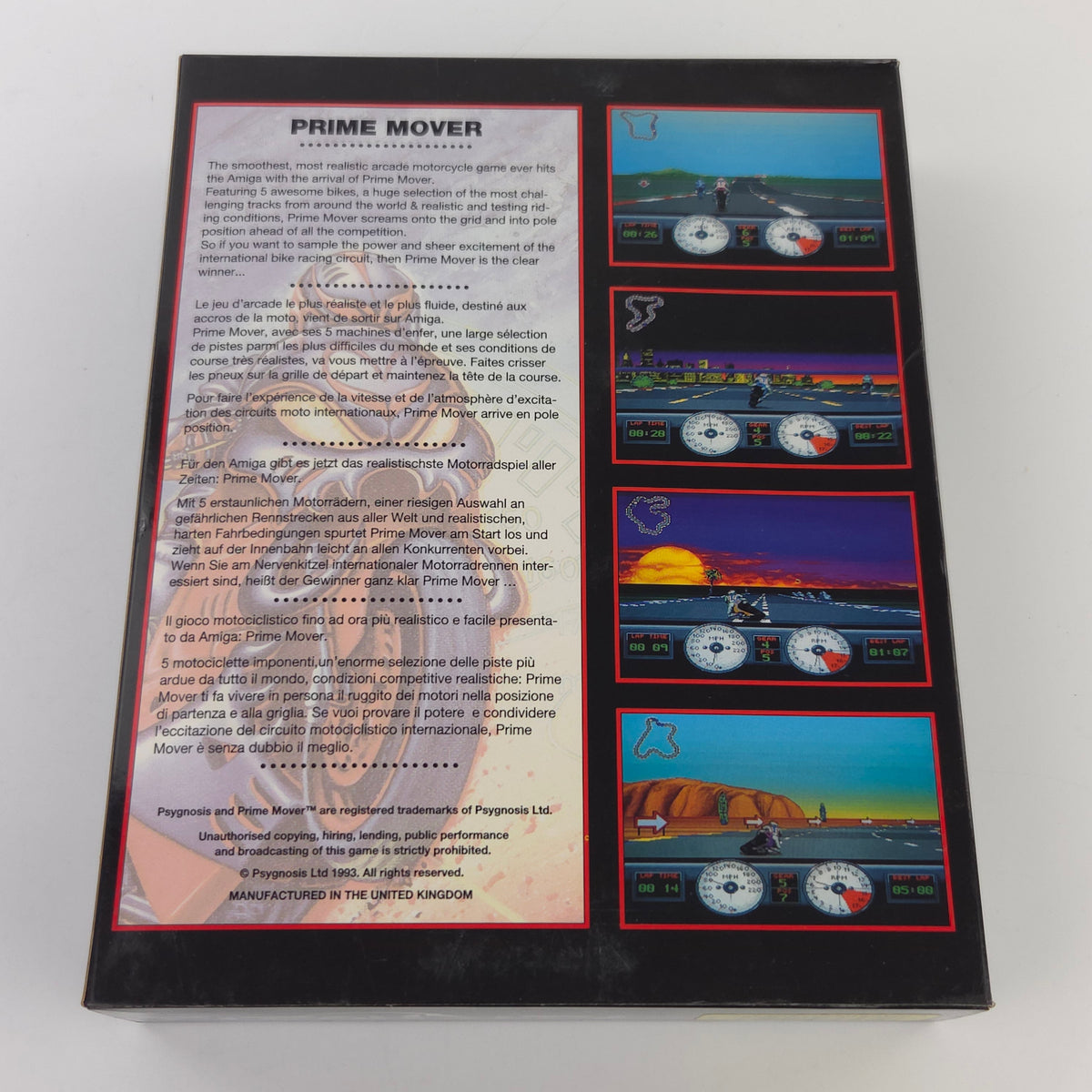 Amiga Spiel Prime Mover Psygnosis Big Box OVP PAL Disk