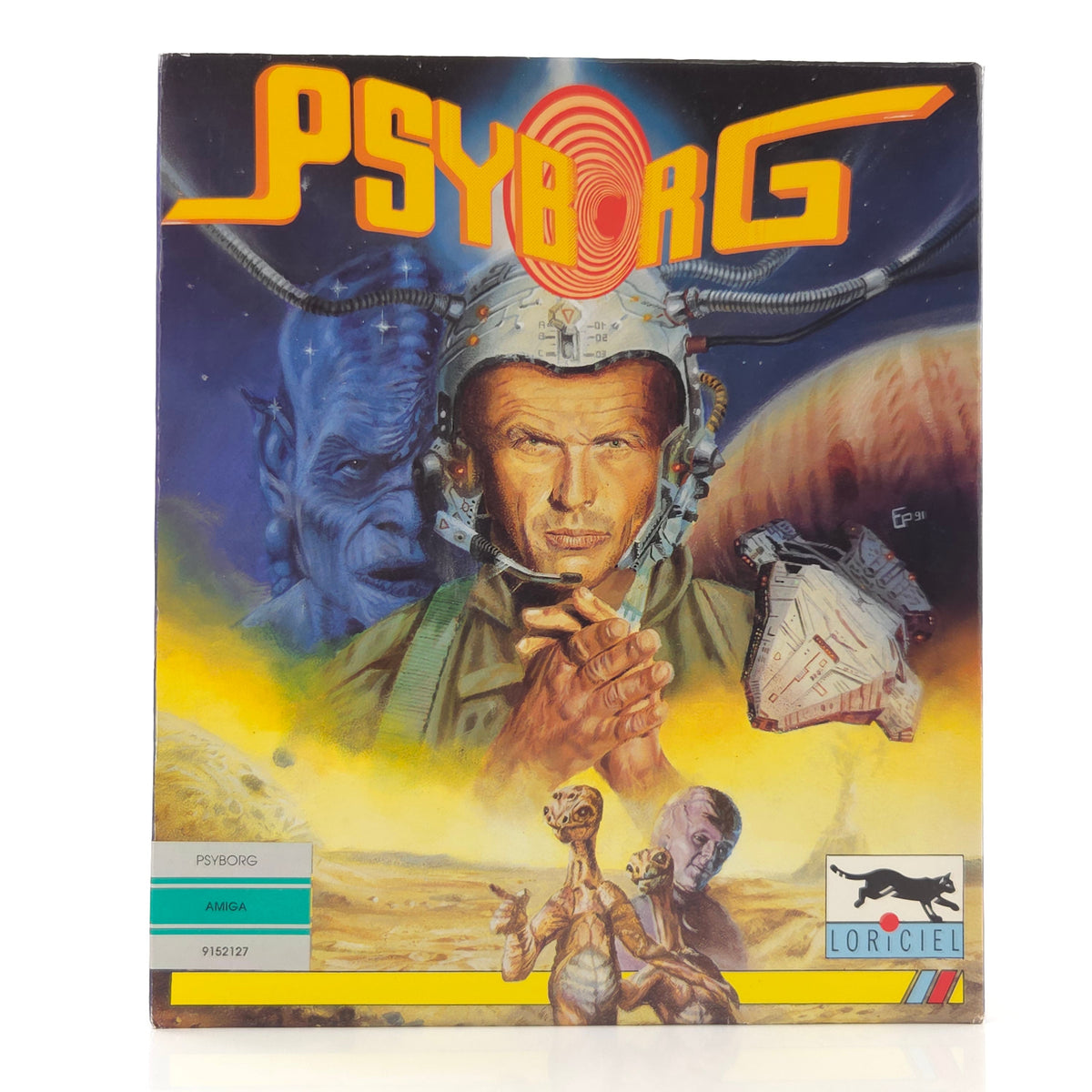 Amiga Spiel Psyborg Big Box OVP PAL Diskette Loriciel