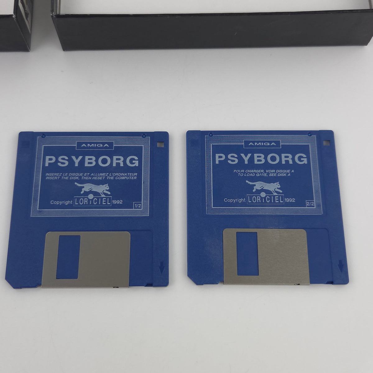 Amiga Spiel Psyborg Big Box OVP PAL Diskette Loriciel