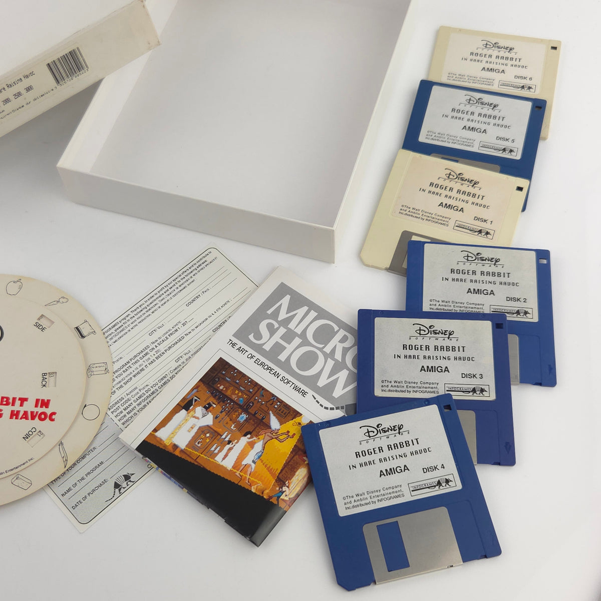 Amiga Spiel Roger Rabbit Hare Raising Havoc Big Box OVP