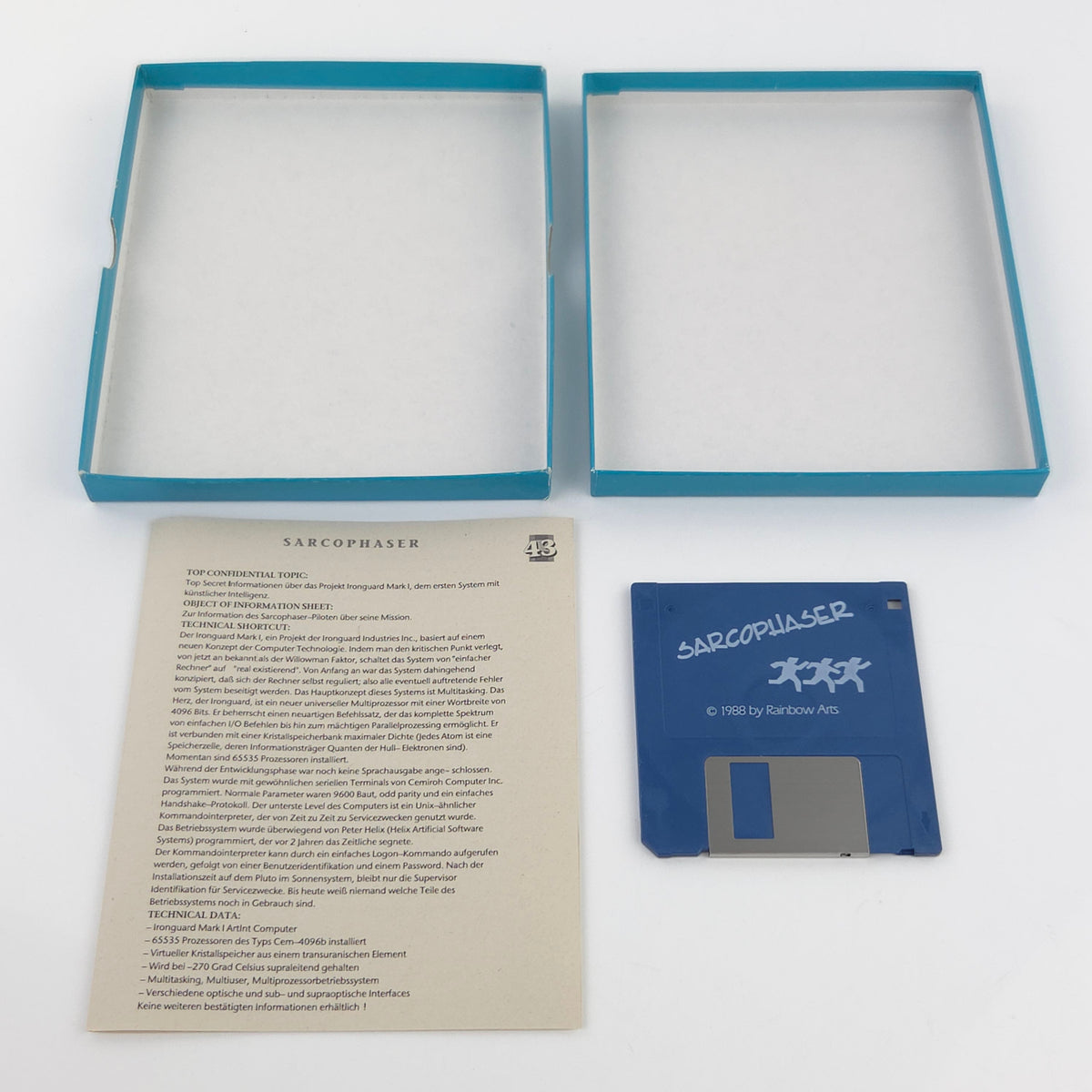 Commodore Amiga Spiel Sarcophaser Top Shots OVP PAL 1988