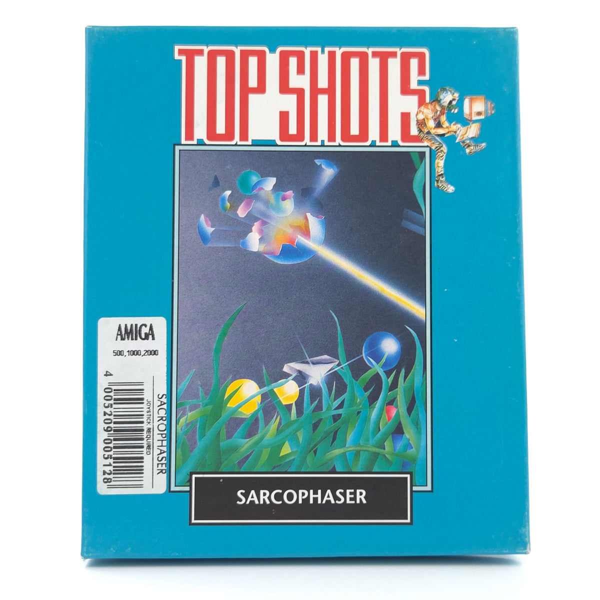 Commodore Amiga Spiel Sarcophaser Top Shots OVP PAL 1988