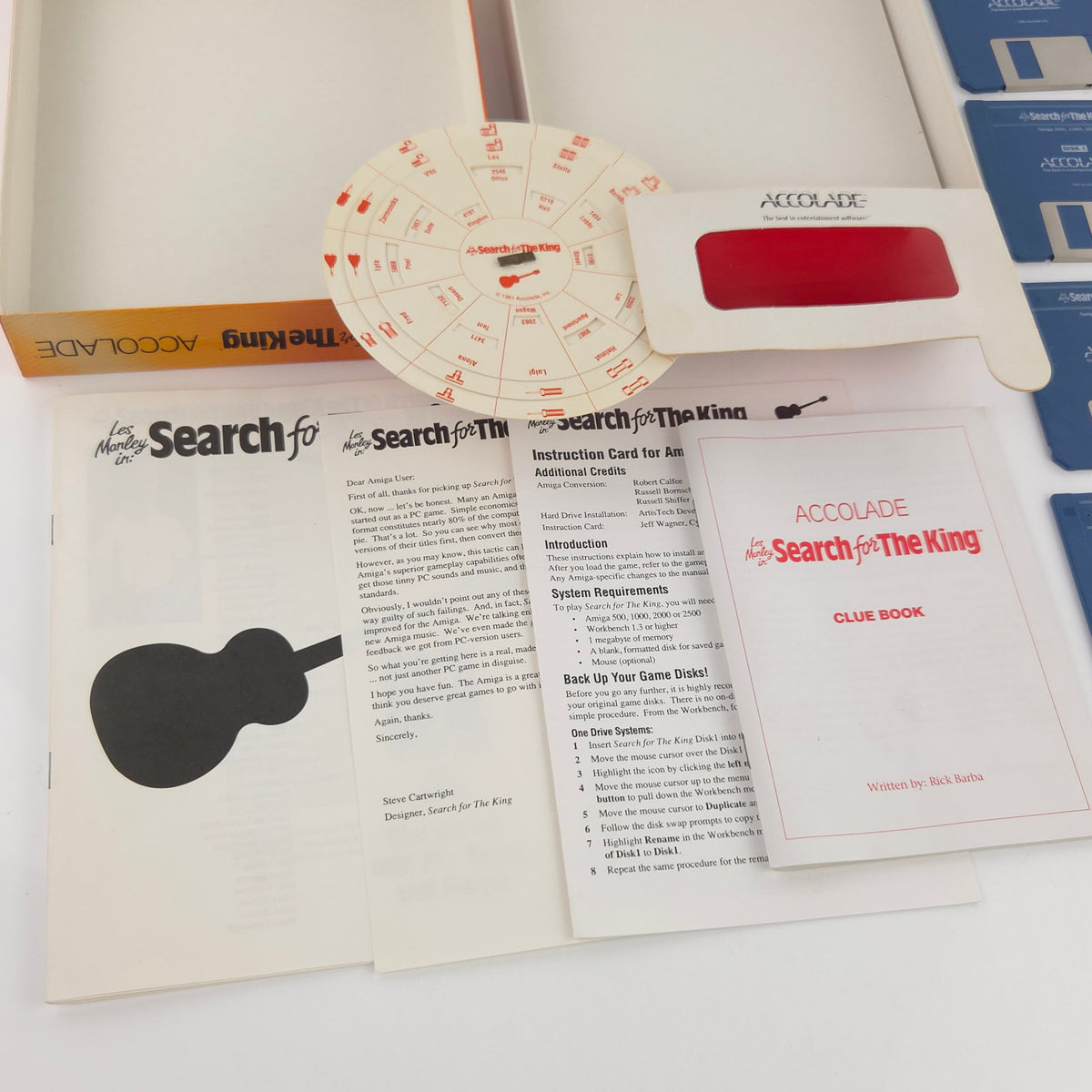 Amiga Spiel Search for the King Accolade Big Box OVP PAL
