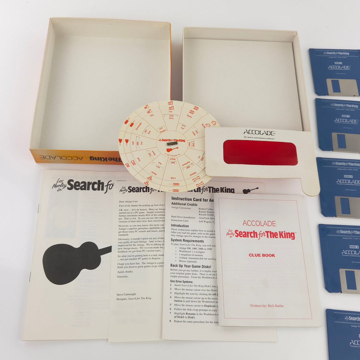 Amiga Spiel Search for the King Accolade Big Box OVP PAL