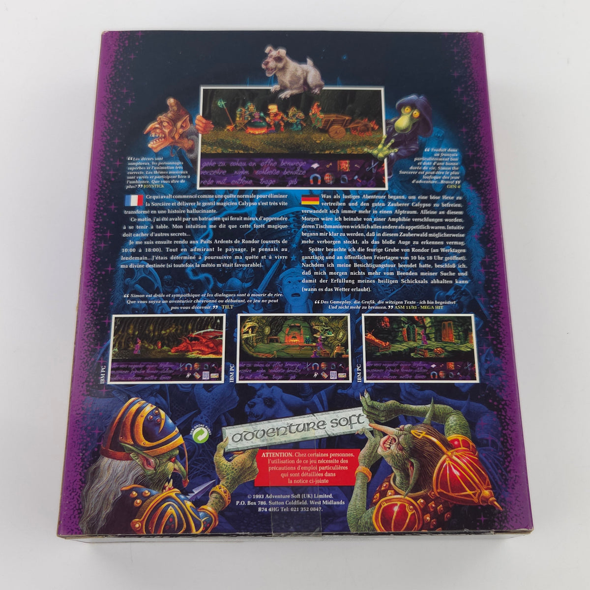 Amiga Spiel Simon the Sorcerer Big Box OVP CBM PAL 1993