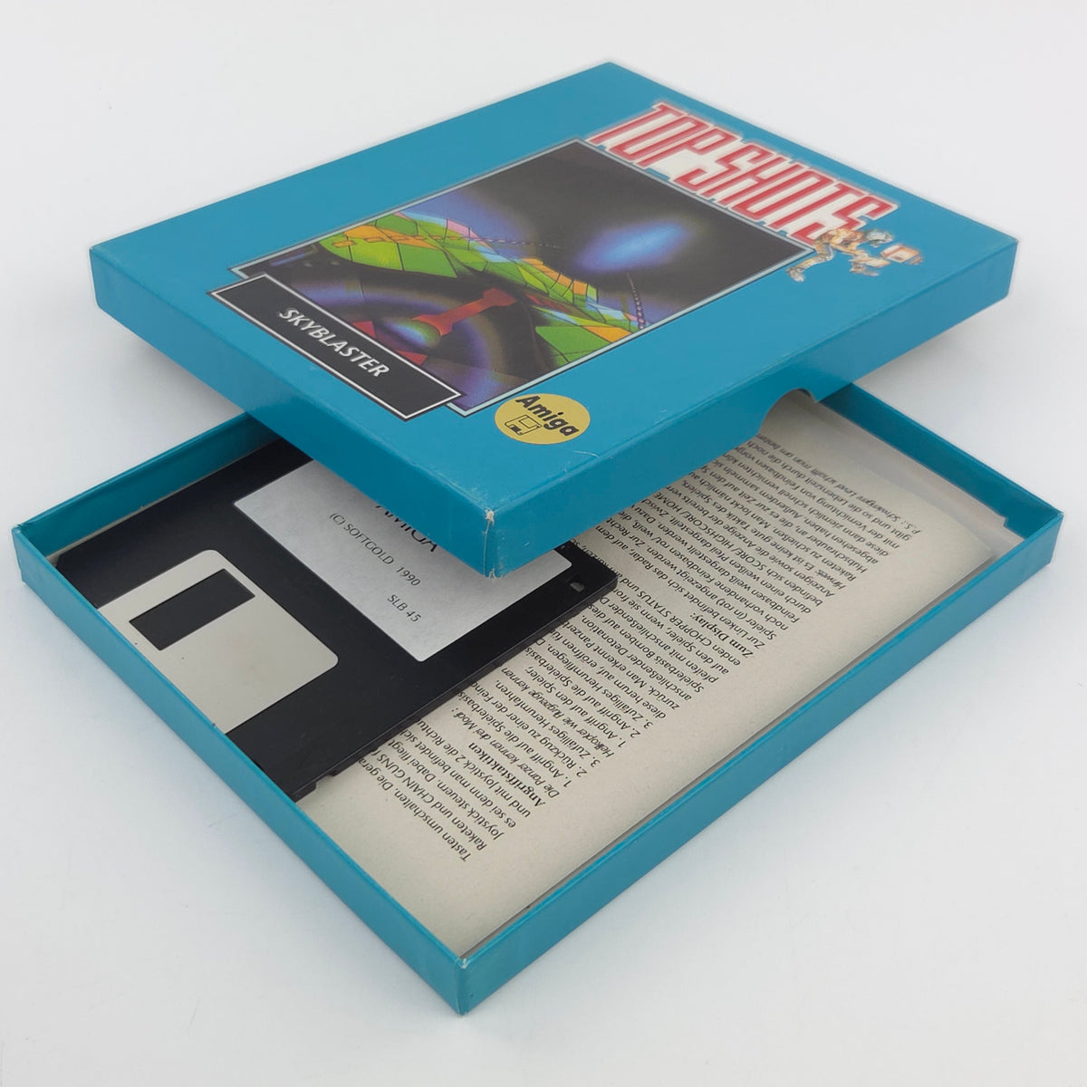 Commodore Amiga Spiel Skyblaster Top Shots OVP PAL 1990