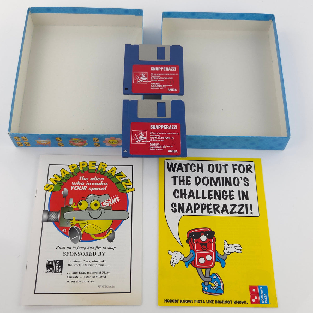 Amiga Spiel Snapperazzi Big Box OVP CBM Diskette 1993
