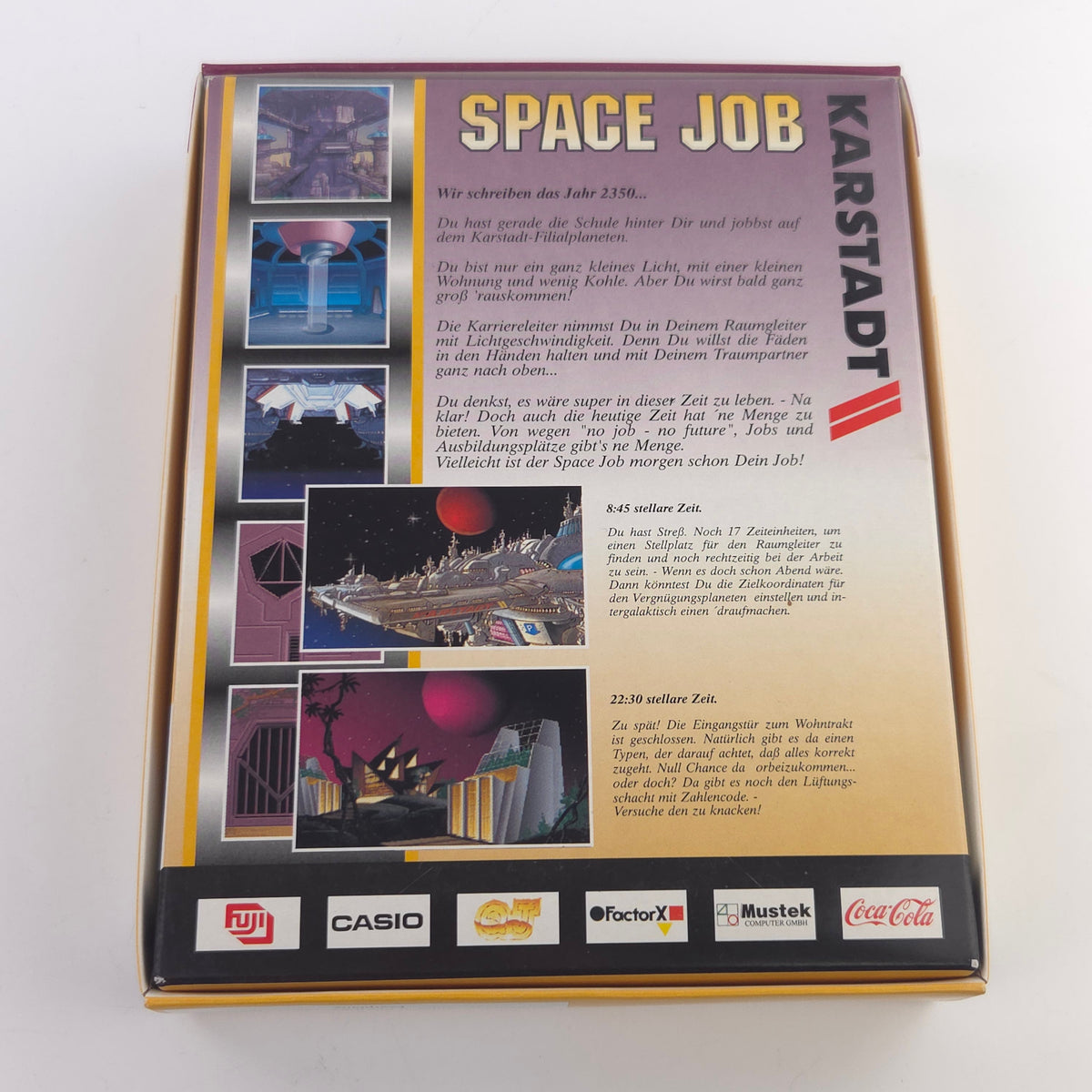 Commodore Amiga Spiel Space Job Big Box OVP PAL Karstadt
