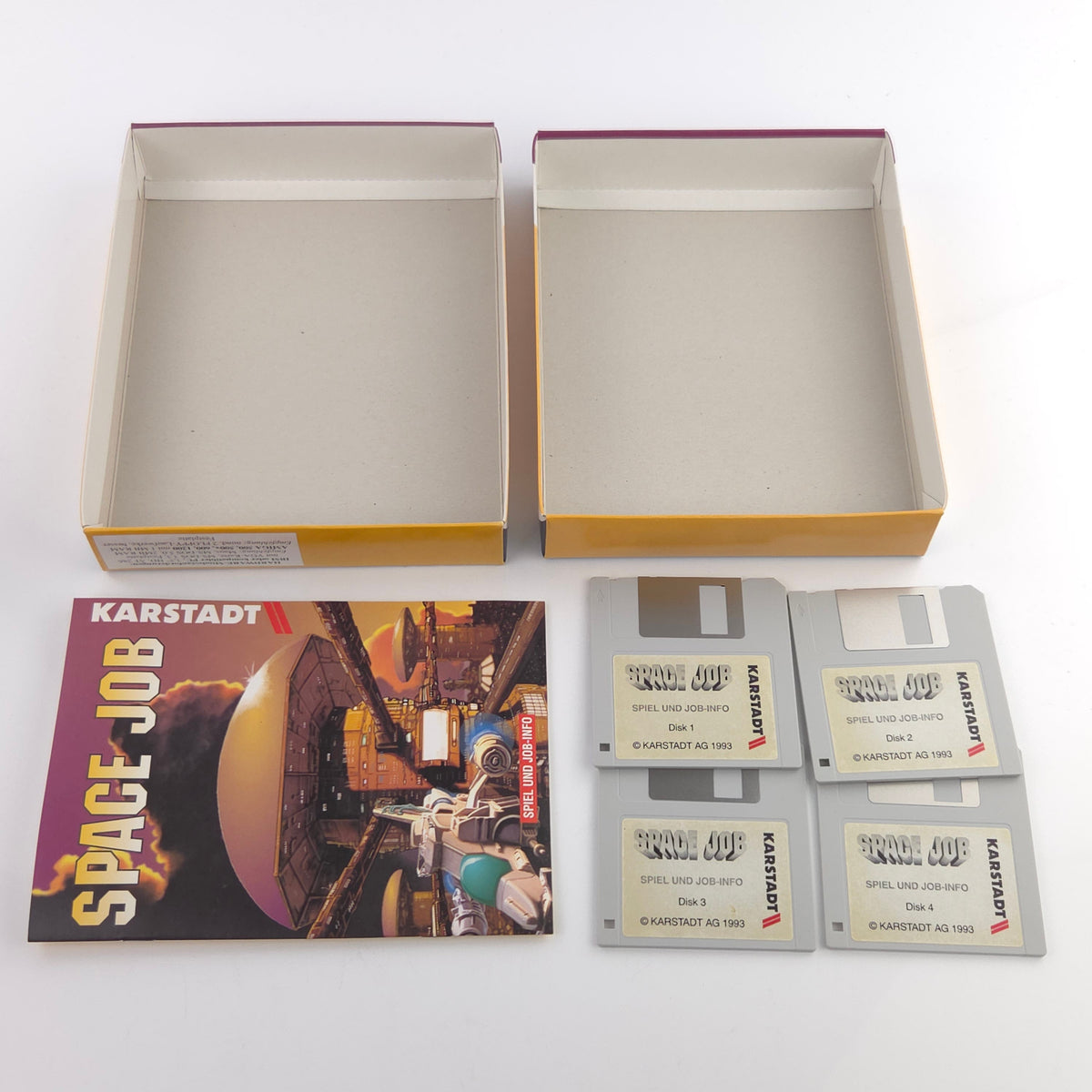 Commodore Amiga Spiel Space Job Big Box OVP PAL Karstadt
