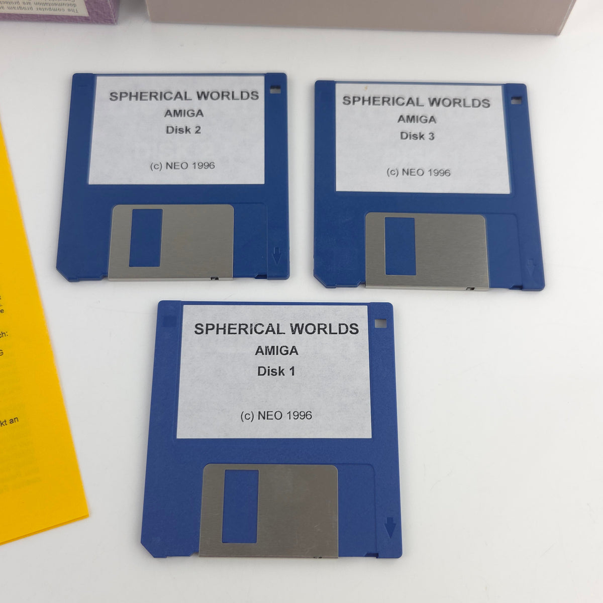 Commodore Amiga Spiel Spherical Worlds Big Box OVP PAL