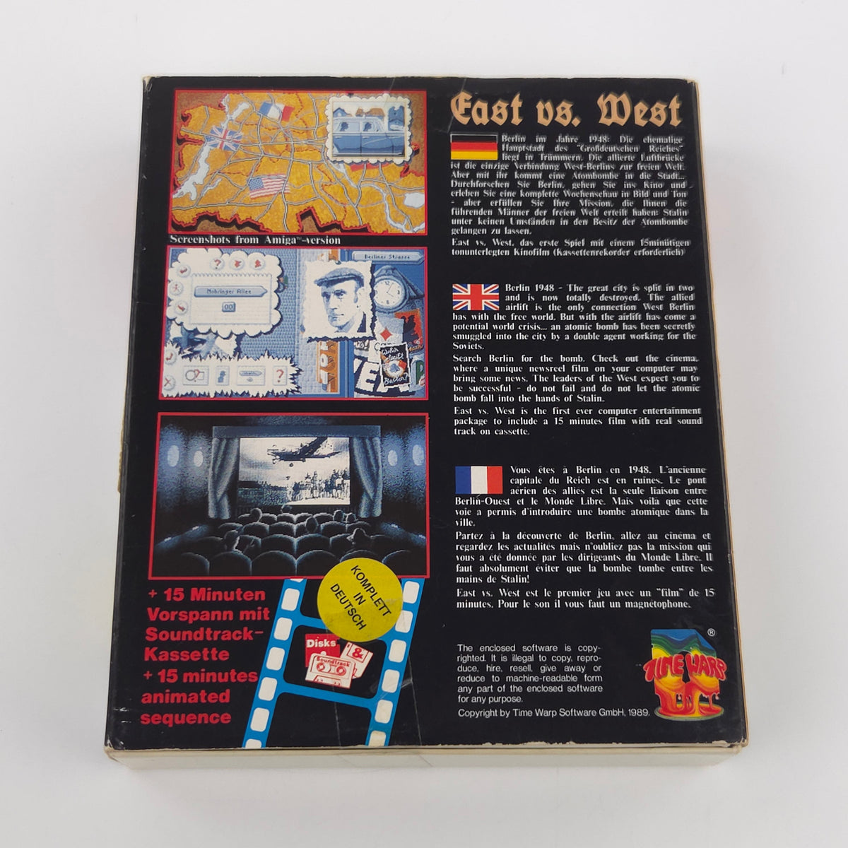 Commodore Amiga Spiel – East vs. West Berlin 1948 OVP