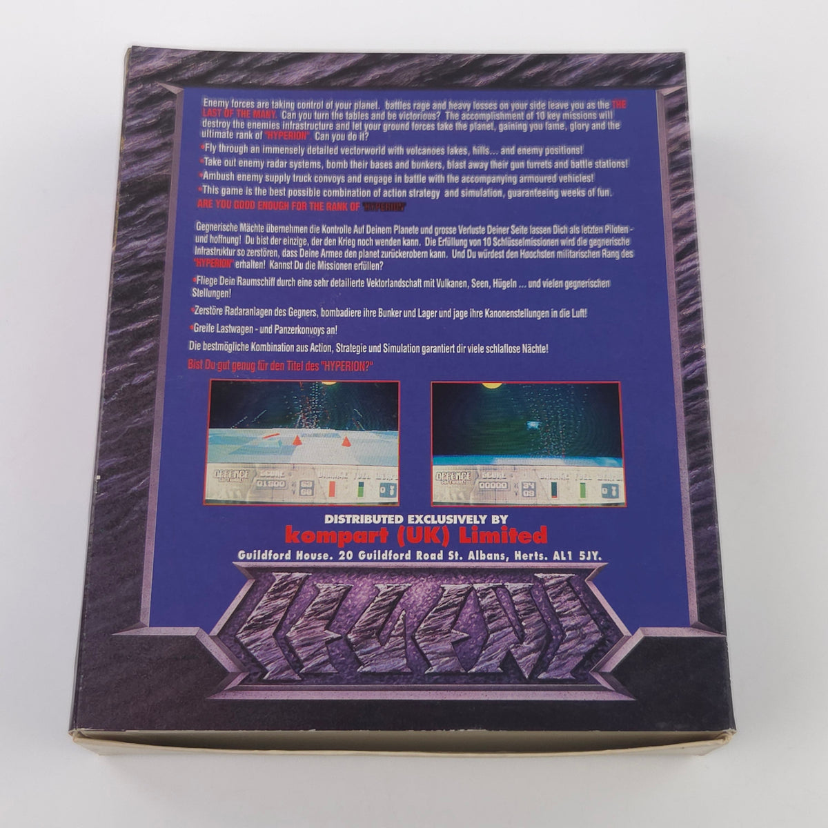 Commodore Amiga Spiel – Hyperion (OVP PAL)