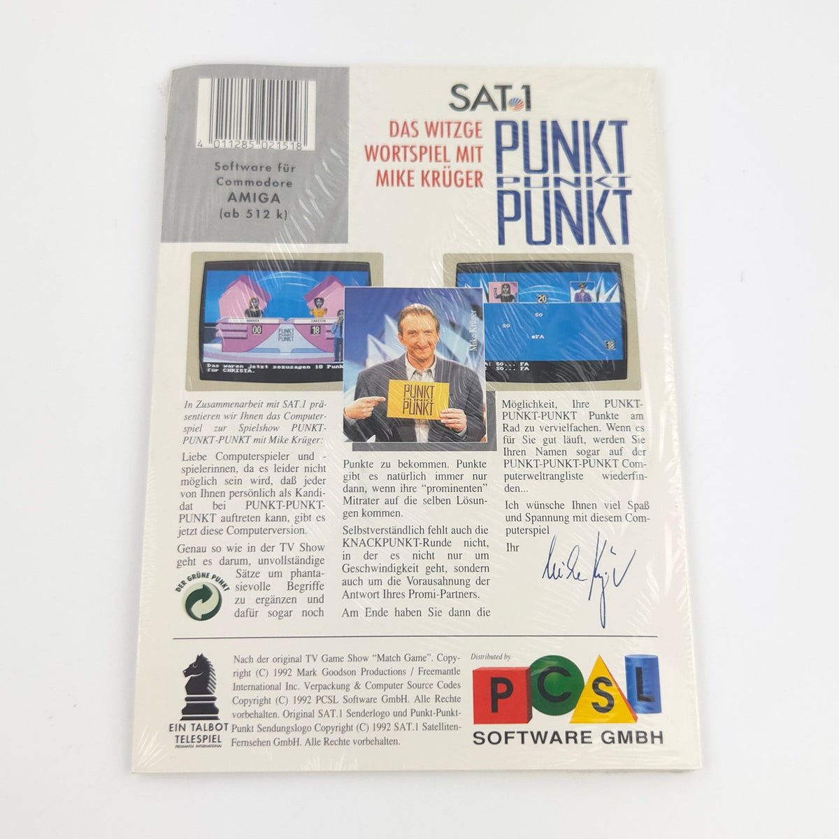 Amiga Spiel Punkt Punkt Punkt Neu OVP CBM Retrofans