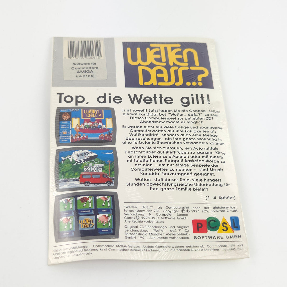 Amiga Spiel Wetten Dass NEU OVP CBM Retrofans