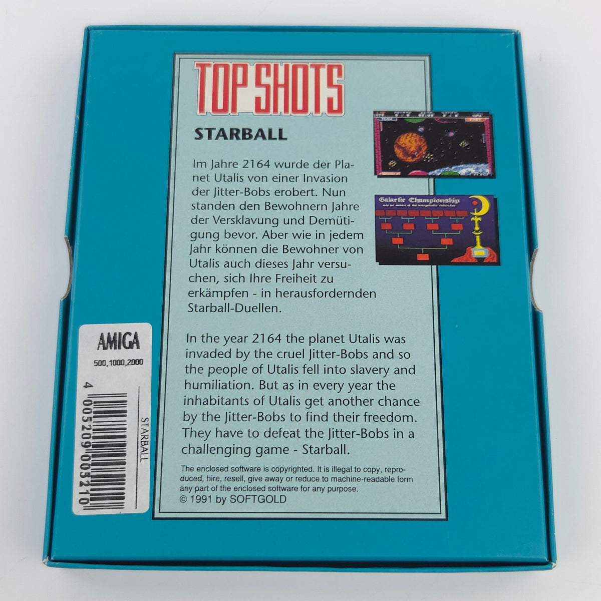 Commodore Amiga Spiel – Starball (OVP PAL)