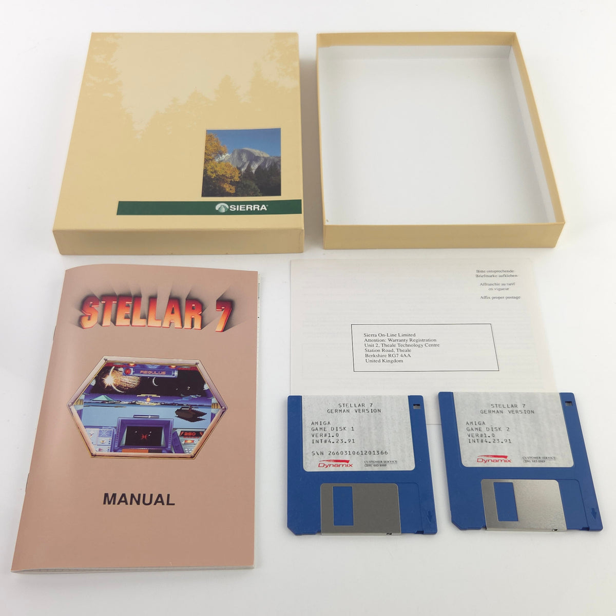 Amiga Spiel Stellar 7 Big Box OVP PAL Diskette Dynamix