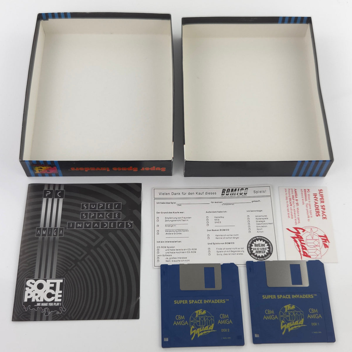 Amiga Spiel Super Space Invaders Big Box OVP PAL Taito