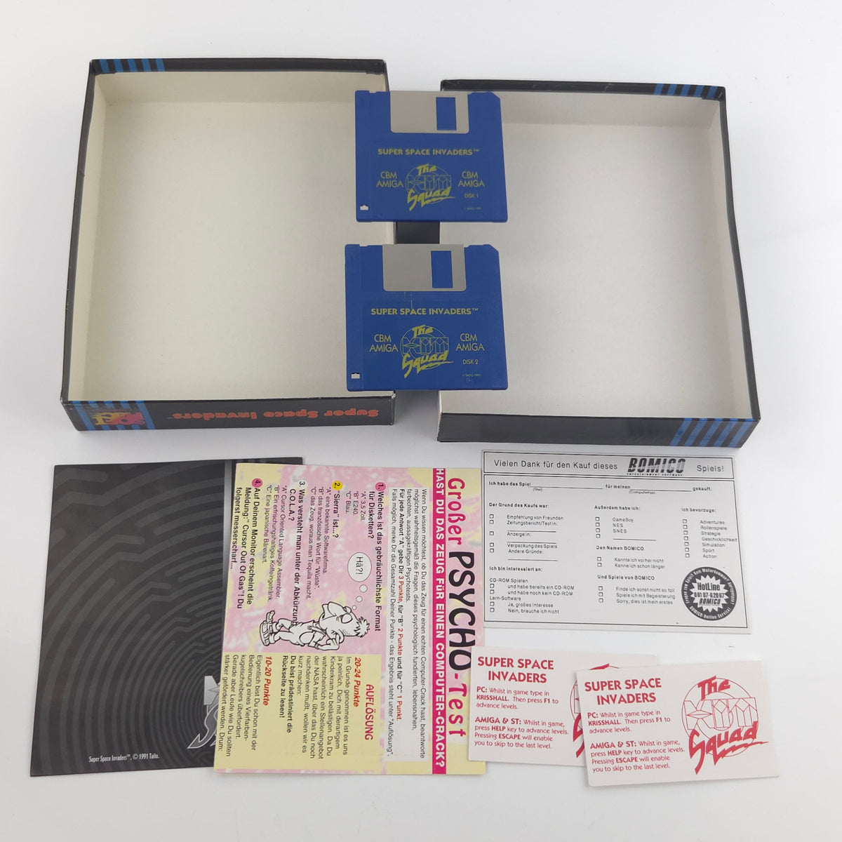 Amiga Spiel Super Space Invaders Big Box OVP PAL Taito