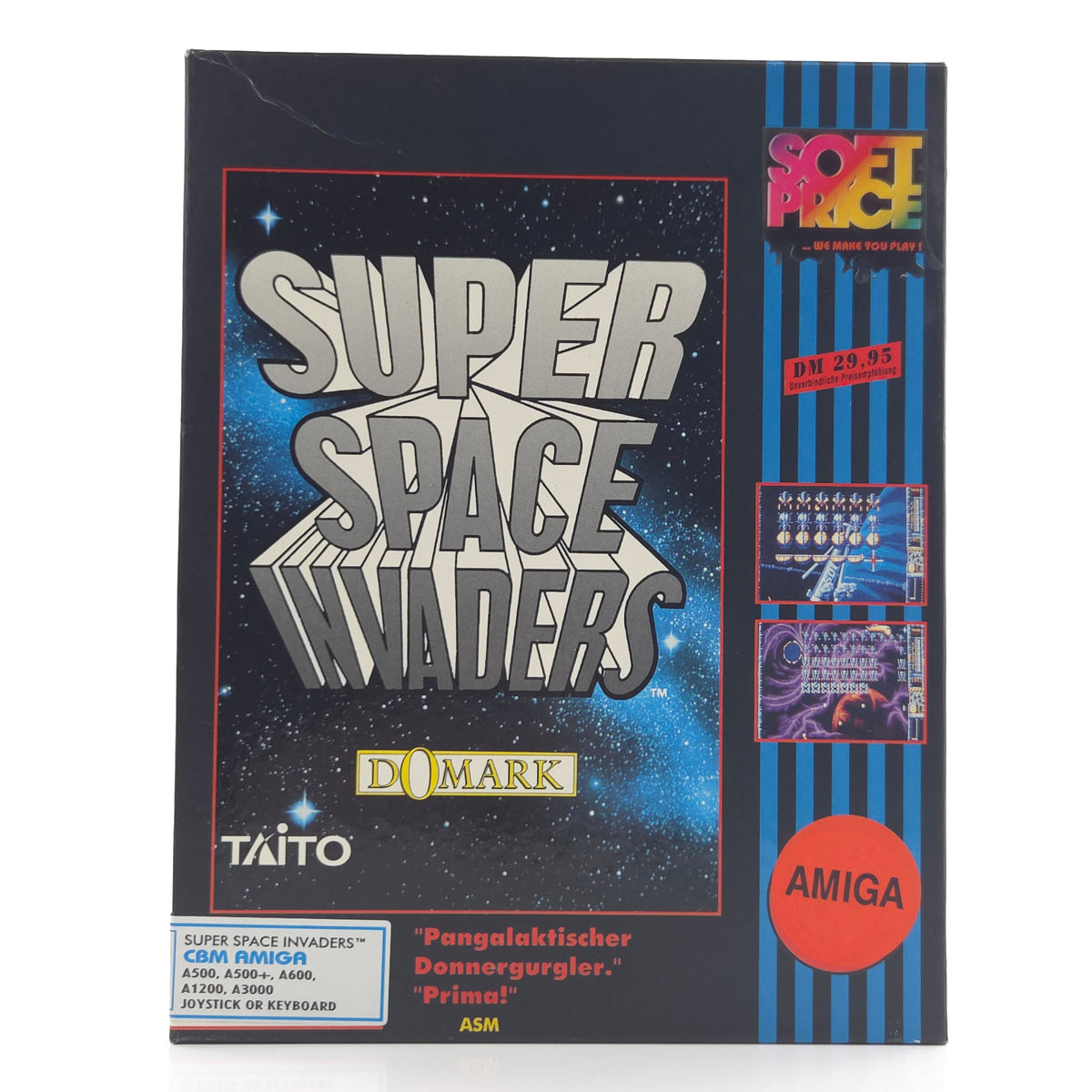 Amiga Spiel Super Space Invaders Big Box OVP PAL Taito