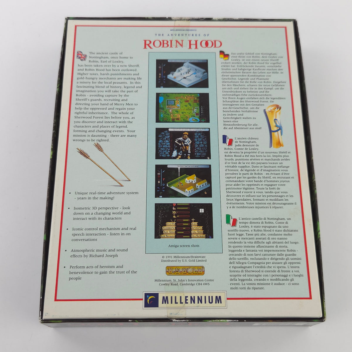 Amiga Spiel Adventures of Robin Hood CBM Big Box OVP PAL