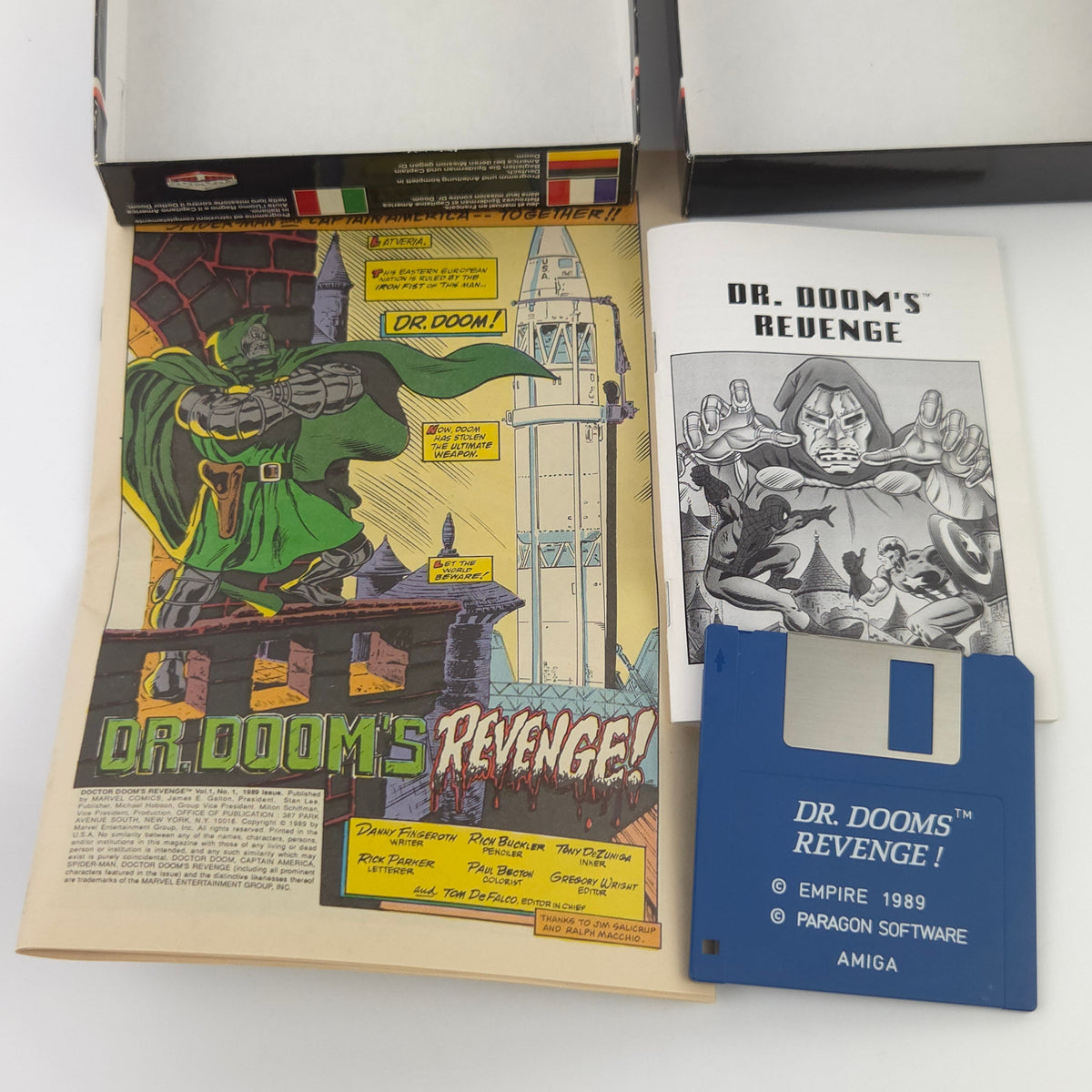 Commodore Amiga Spiel – Spider-Man & Captain America