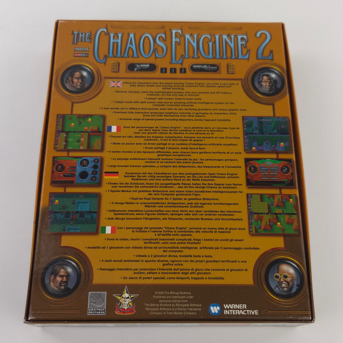 Commodore Amiga Spiel The Chaos Engine 2 Big Box OVP PAL