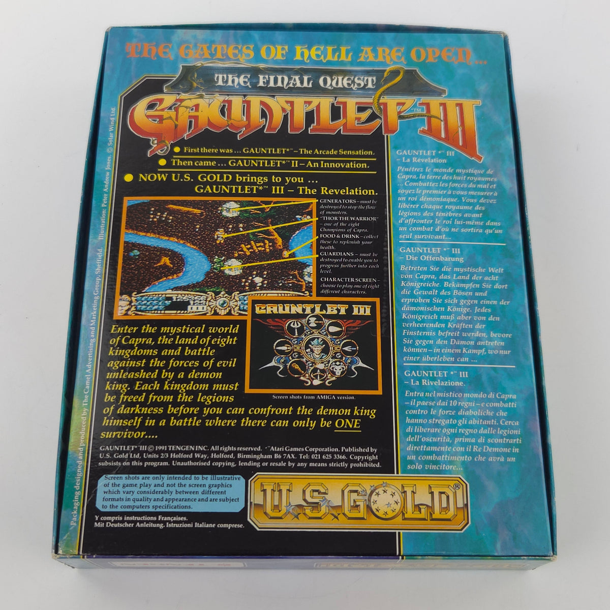 Commodore Amiga Spiel Gauntlet III Final Quest OVP PAL