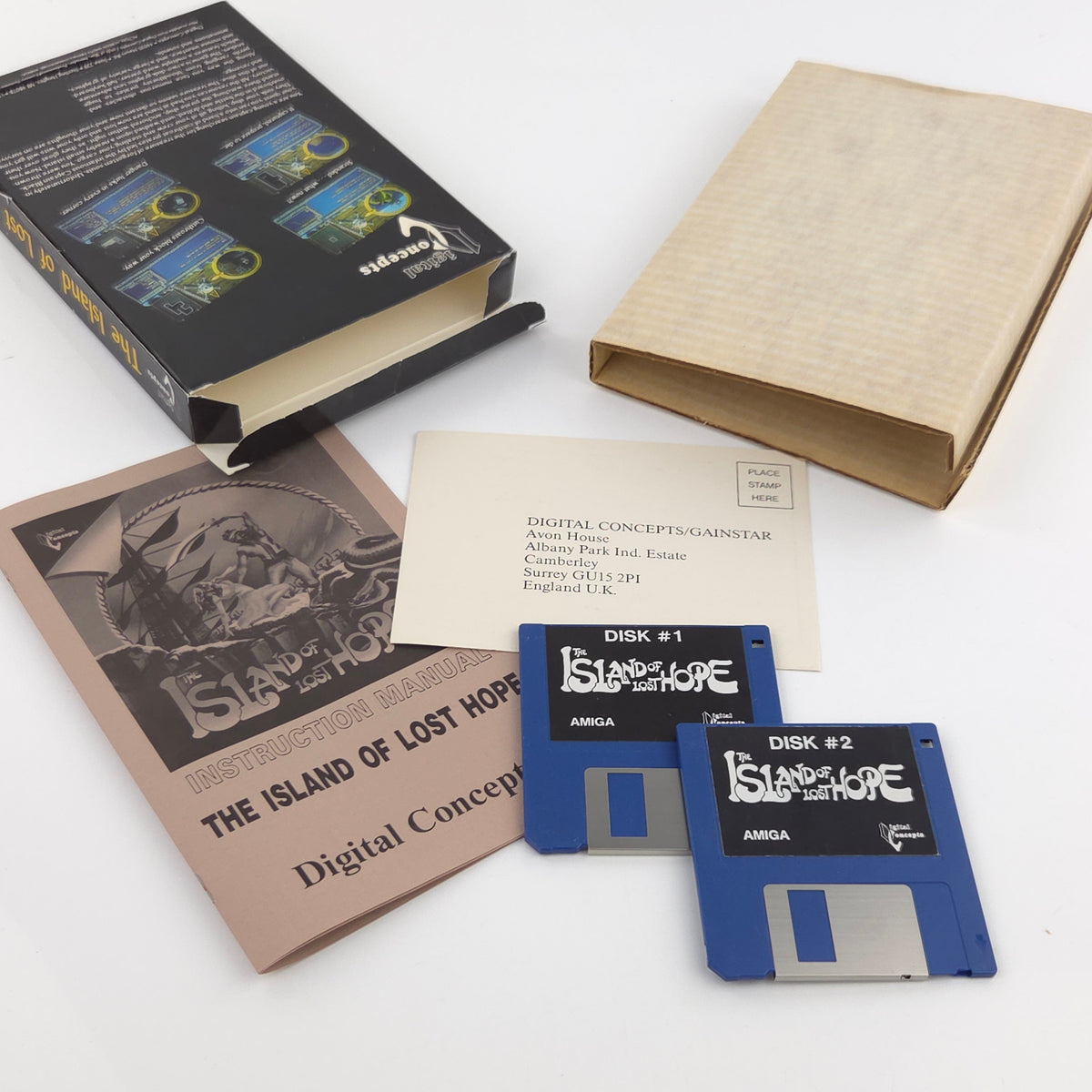 Amiga Spiel Island of Lost Hope Big Box OVP PAL CBM Disk