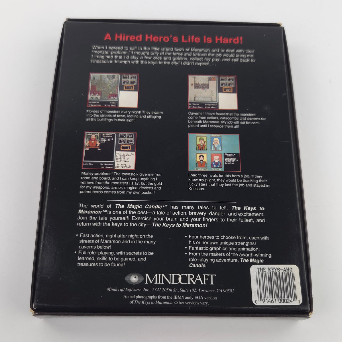Amiga Spiel The Keys of Maramon Mindcraft Big Box OVP PAL