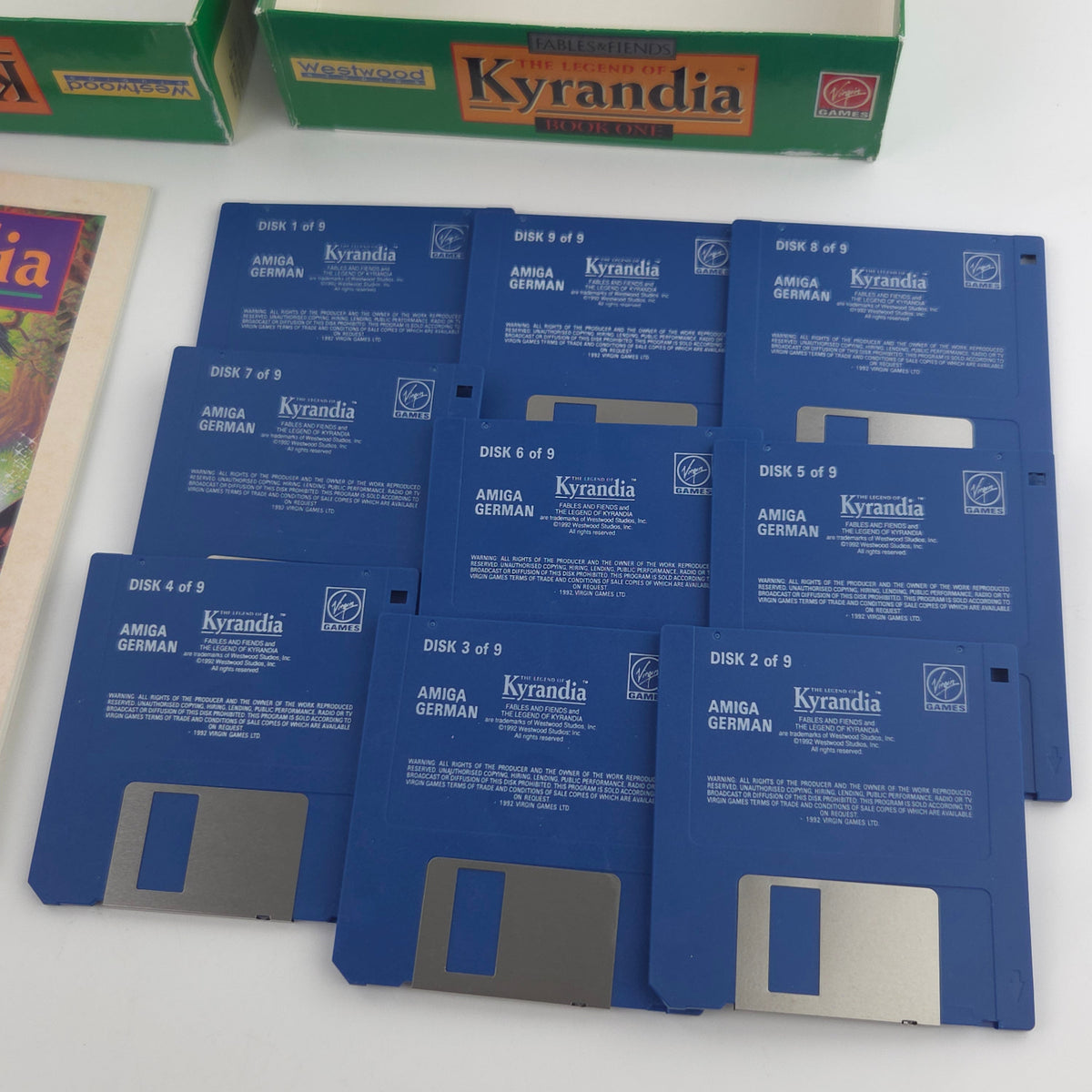 Amiga Spiel Legend of Kyrandia Book One Big Box OVP PAL