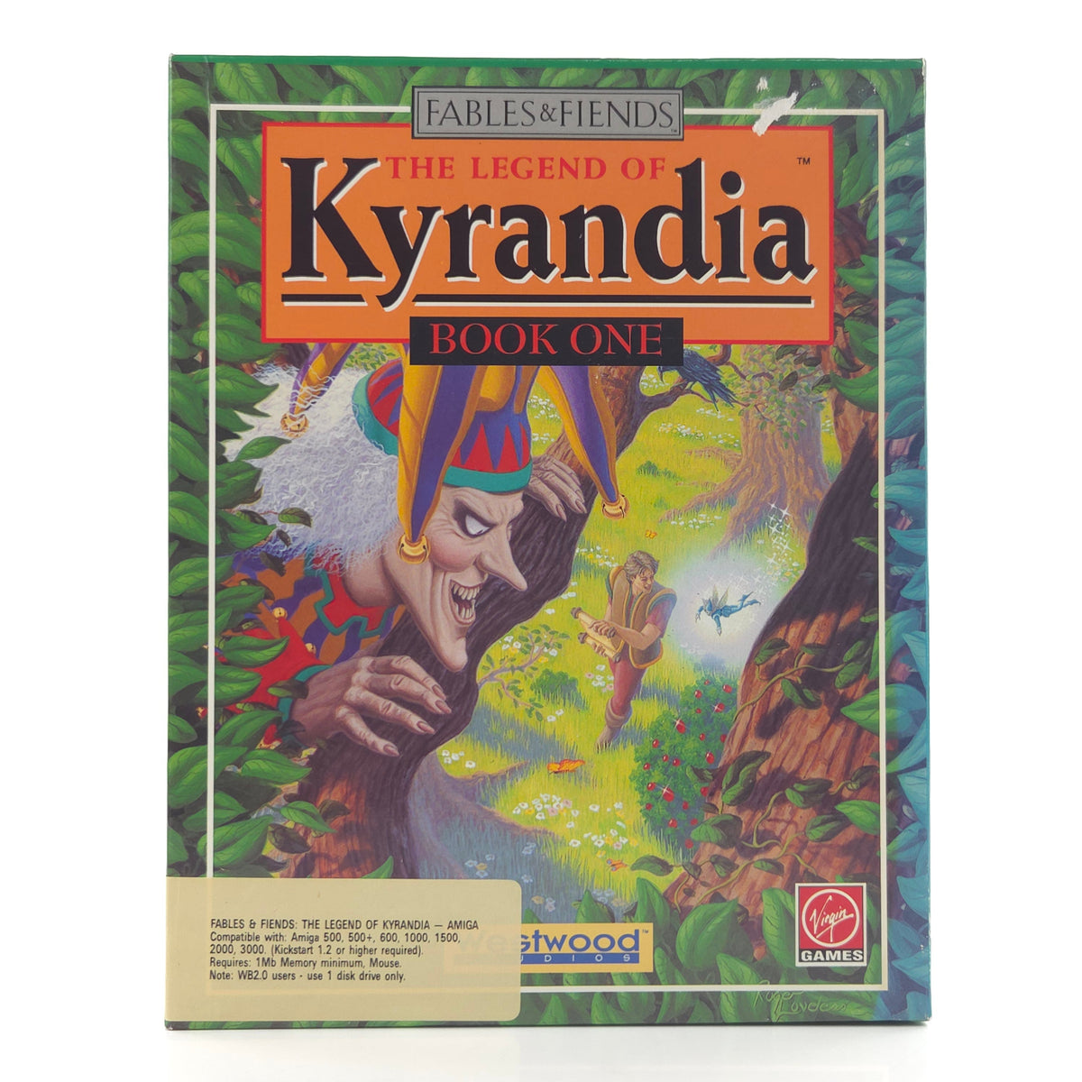 Amiga Spiel Legend of Kyrandia Book One Big Box OVP PAL
