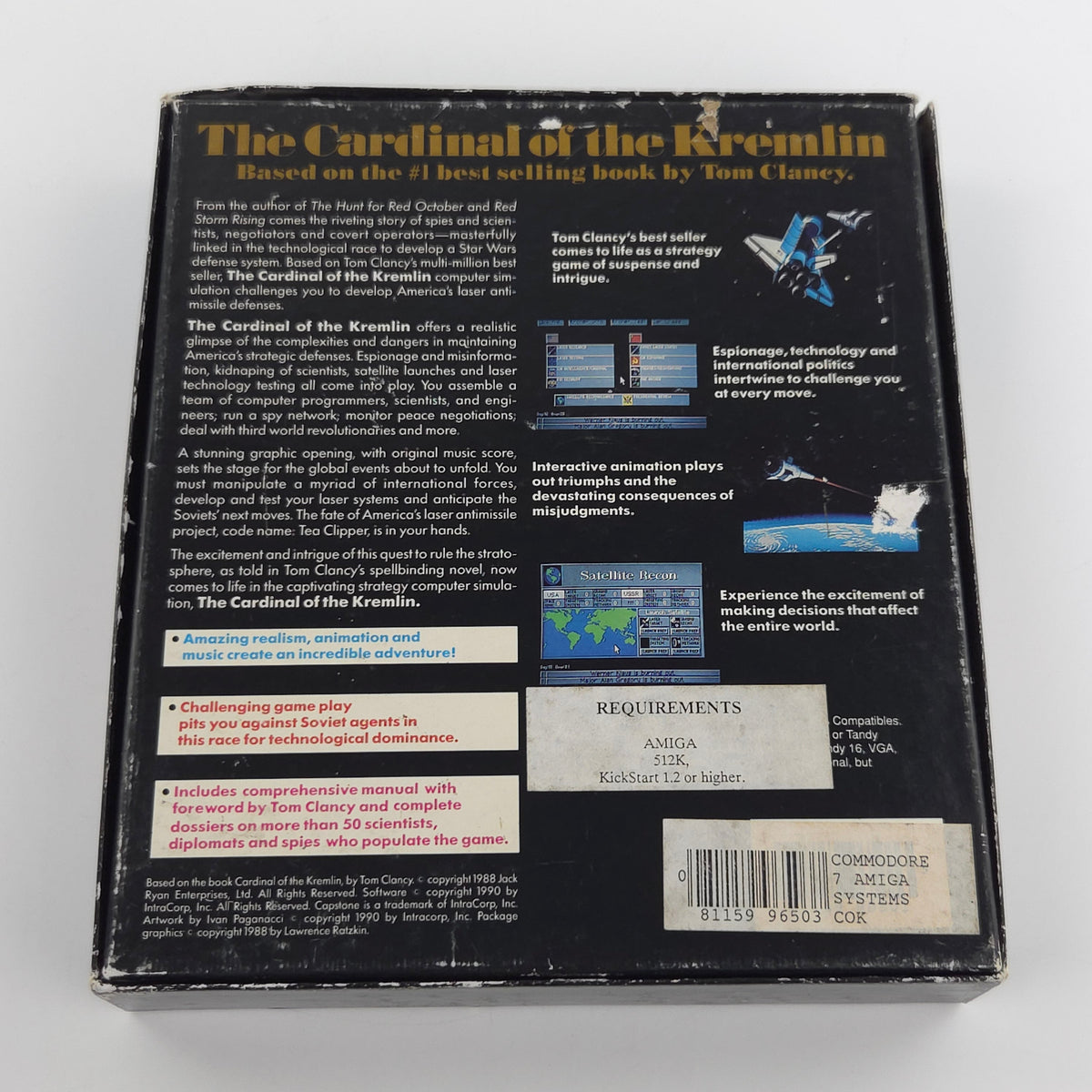 Amiga Spiel Tom Clancys Cardinal of the Kremlin OVP PAL