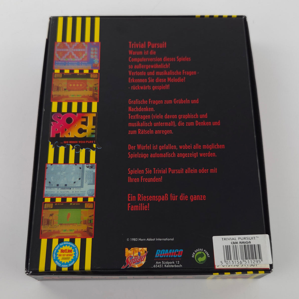 Amiga Spiel Trivial Pursuit Big Box OVP CBM PAL Diskette