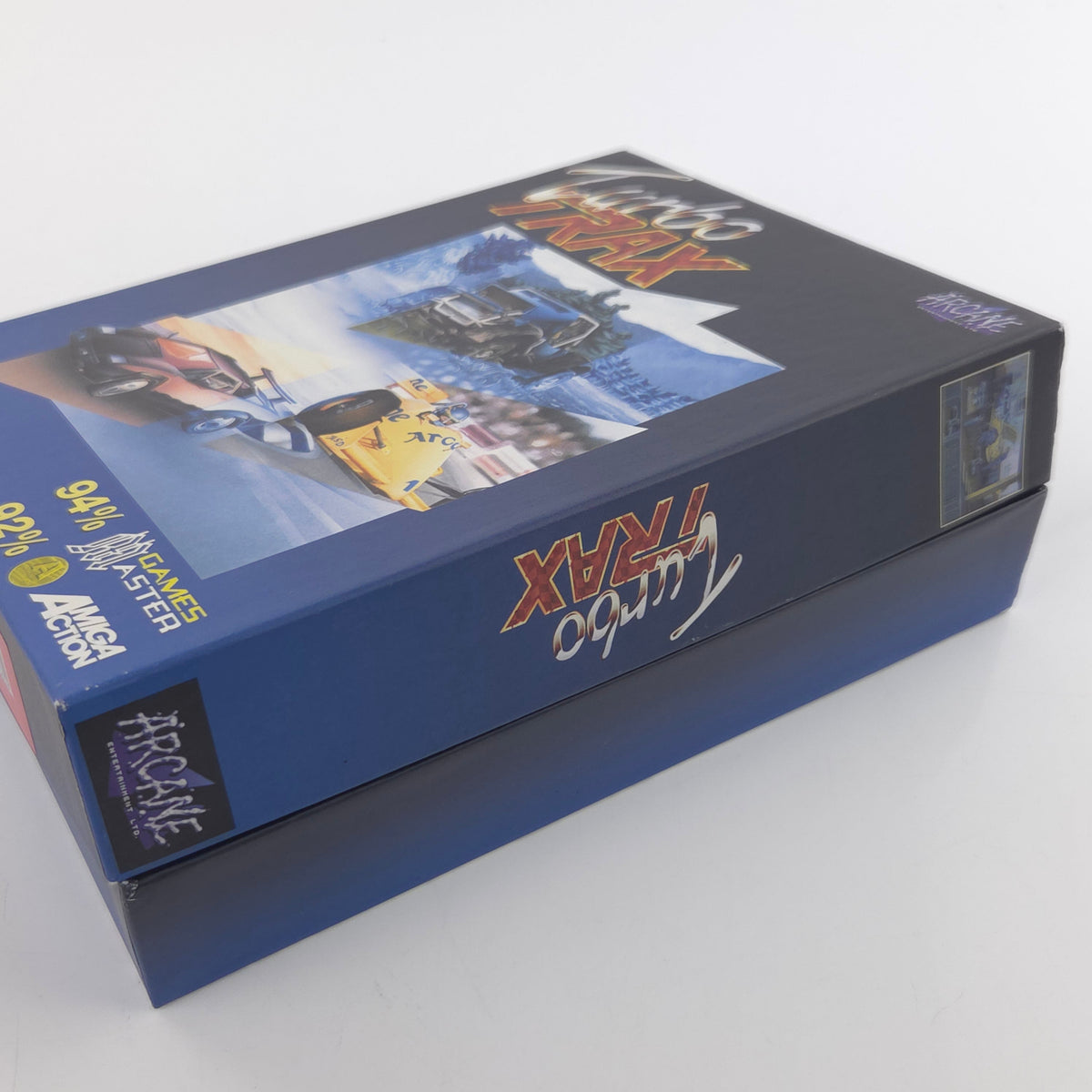 Commodore Amiga Spiel Turbo Trax Big Box OVP PAL Arcane