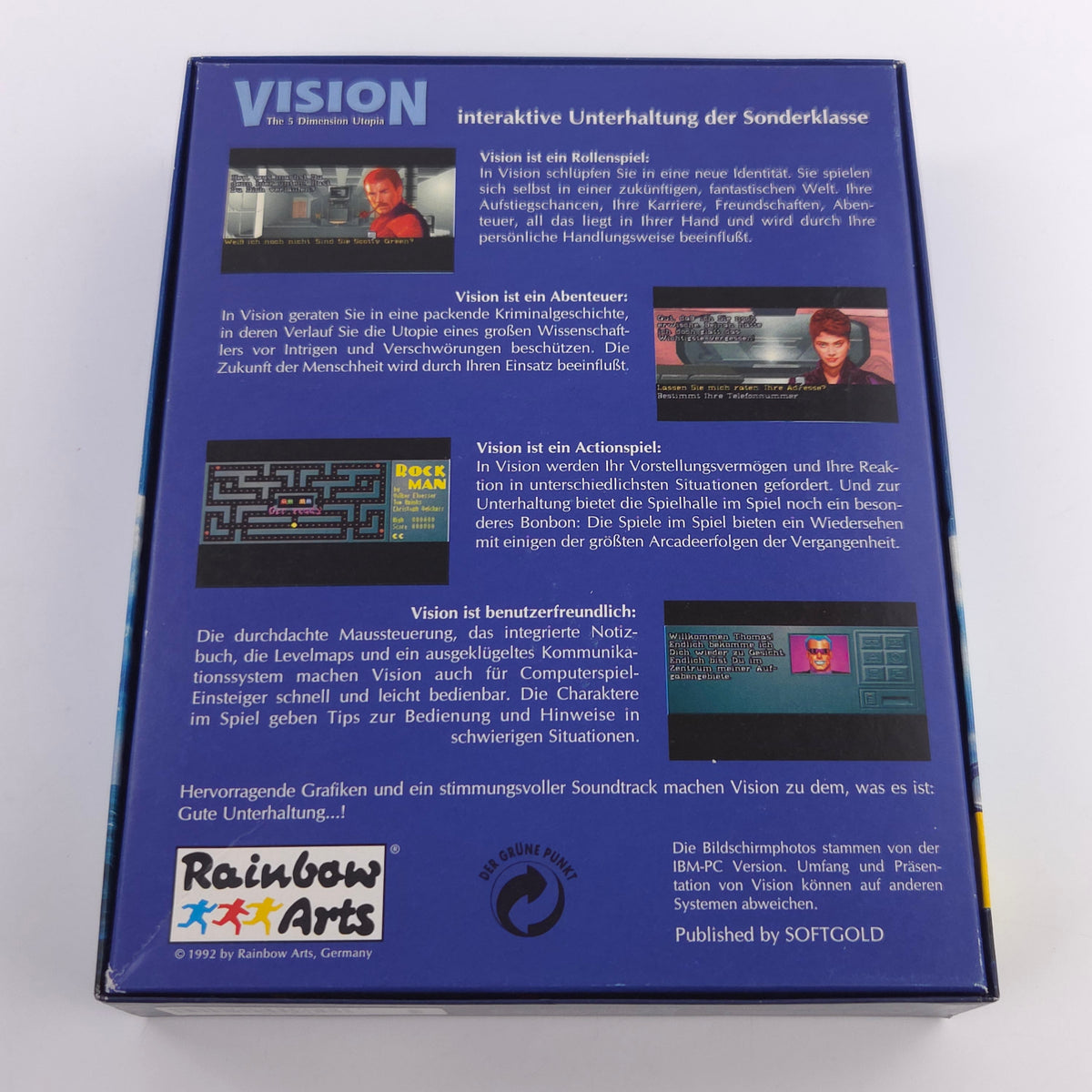 Commodore Amiga Spiel Vision The 5 Dimension Utopia OVP