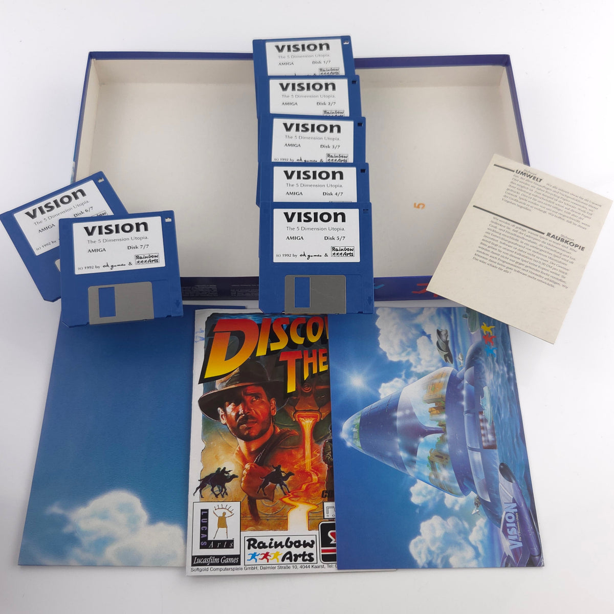 Commodore Amiga Spiel Vision The 5 Dimension Utopia OVP
