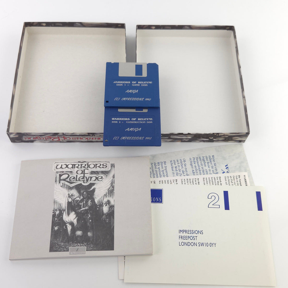 Amiga Spiel Warriors of Releyne CBM PAL Big Box OVP