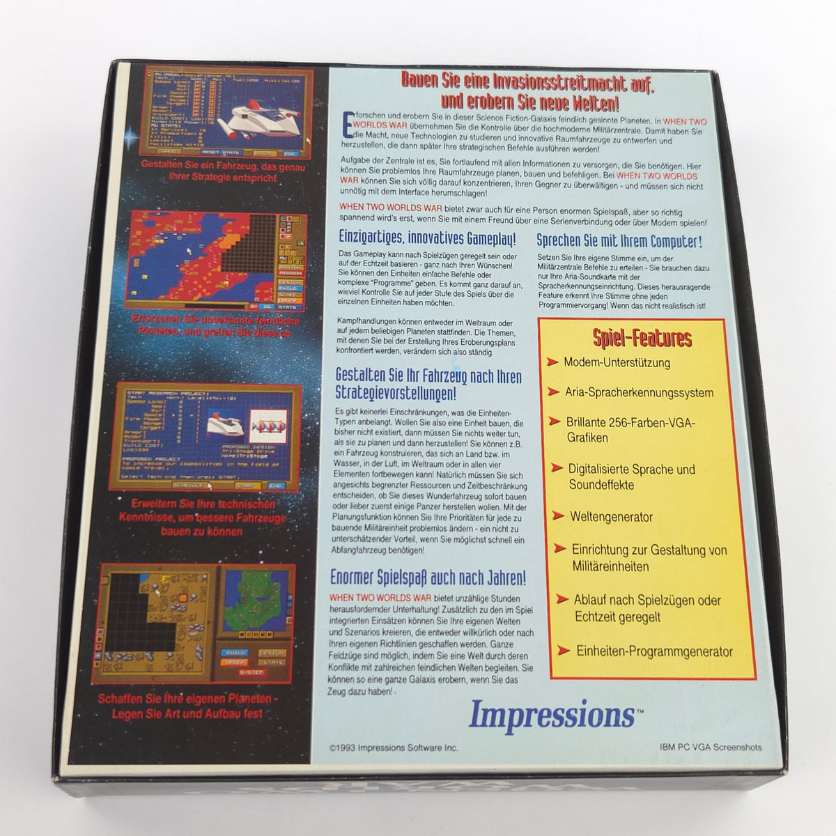 Amiga Spiel When Two Worlds War Big Box OVP PAL CBM DISK