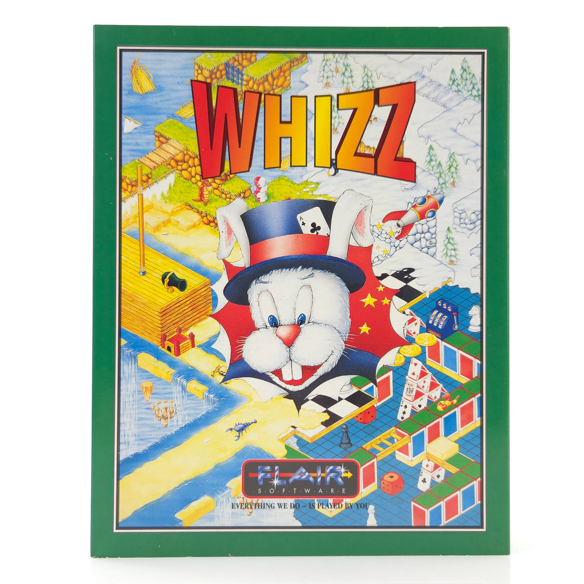 Amiga Spiel Whizz Big Box OVP PAL Flair Software Diskette