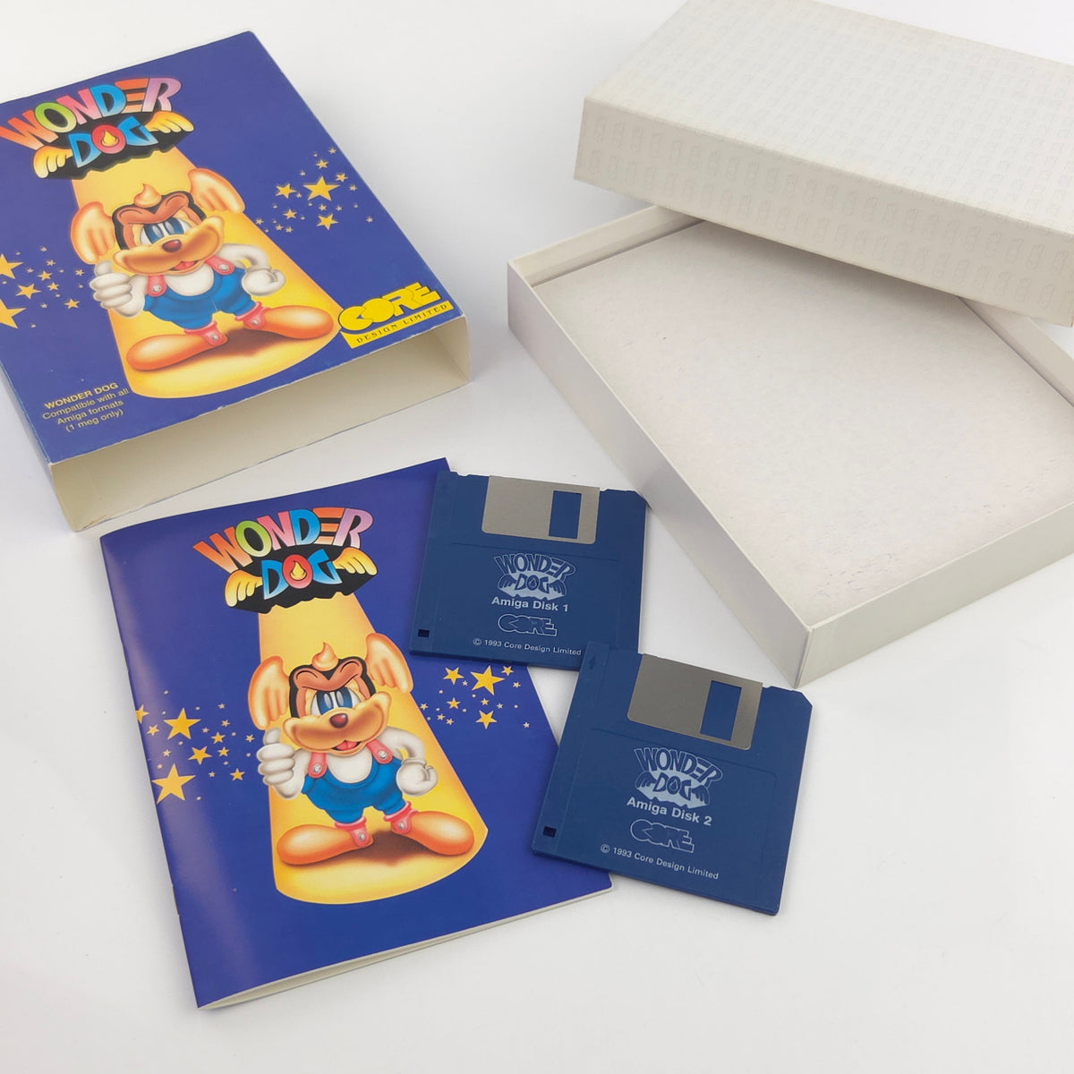 Commodore Amiga Spiel Wonder Dog Big Box OVP PAL 1993