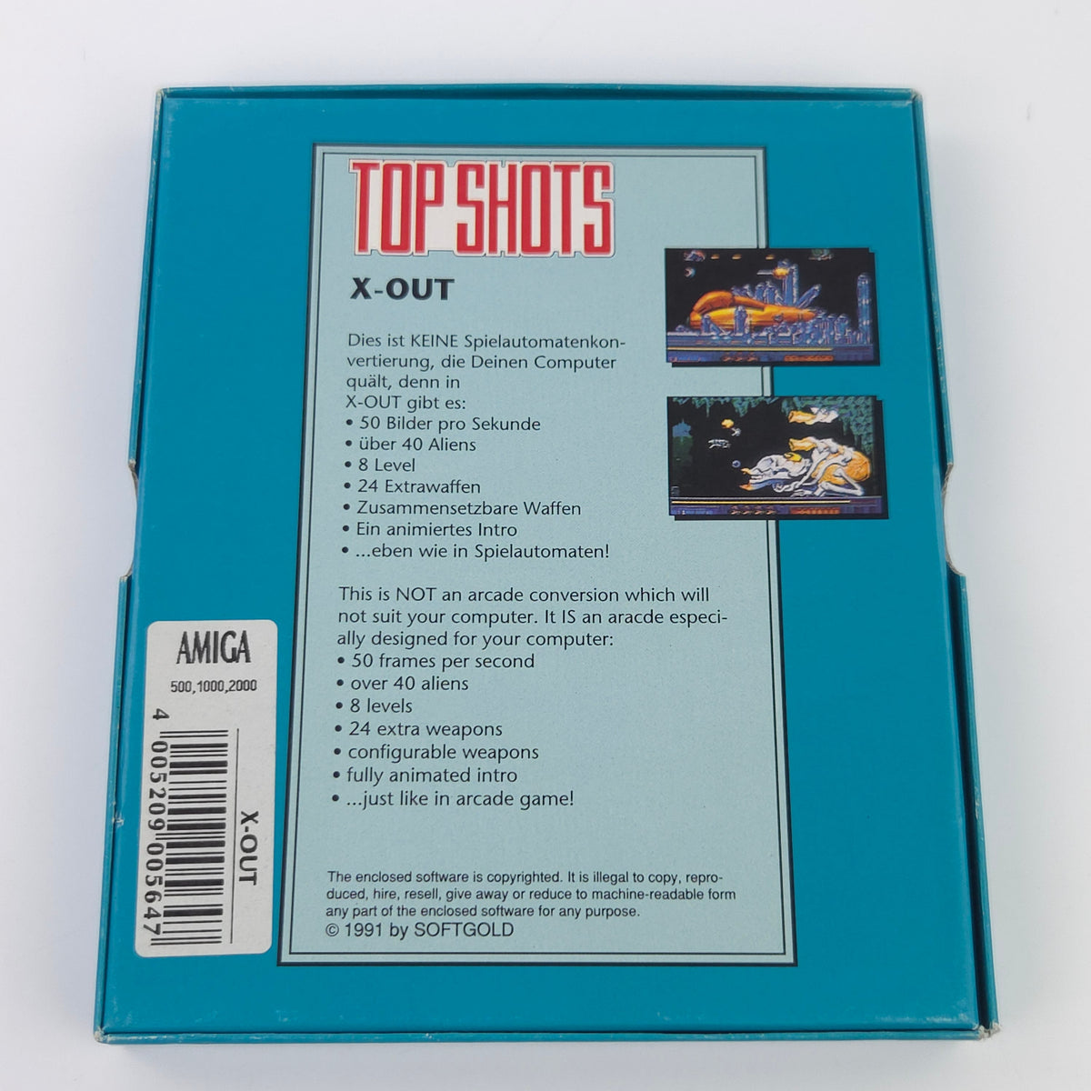 Commodore Amiga Spiel – X-OUT (OVP PAL)